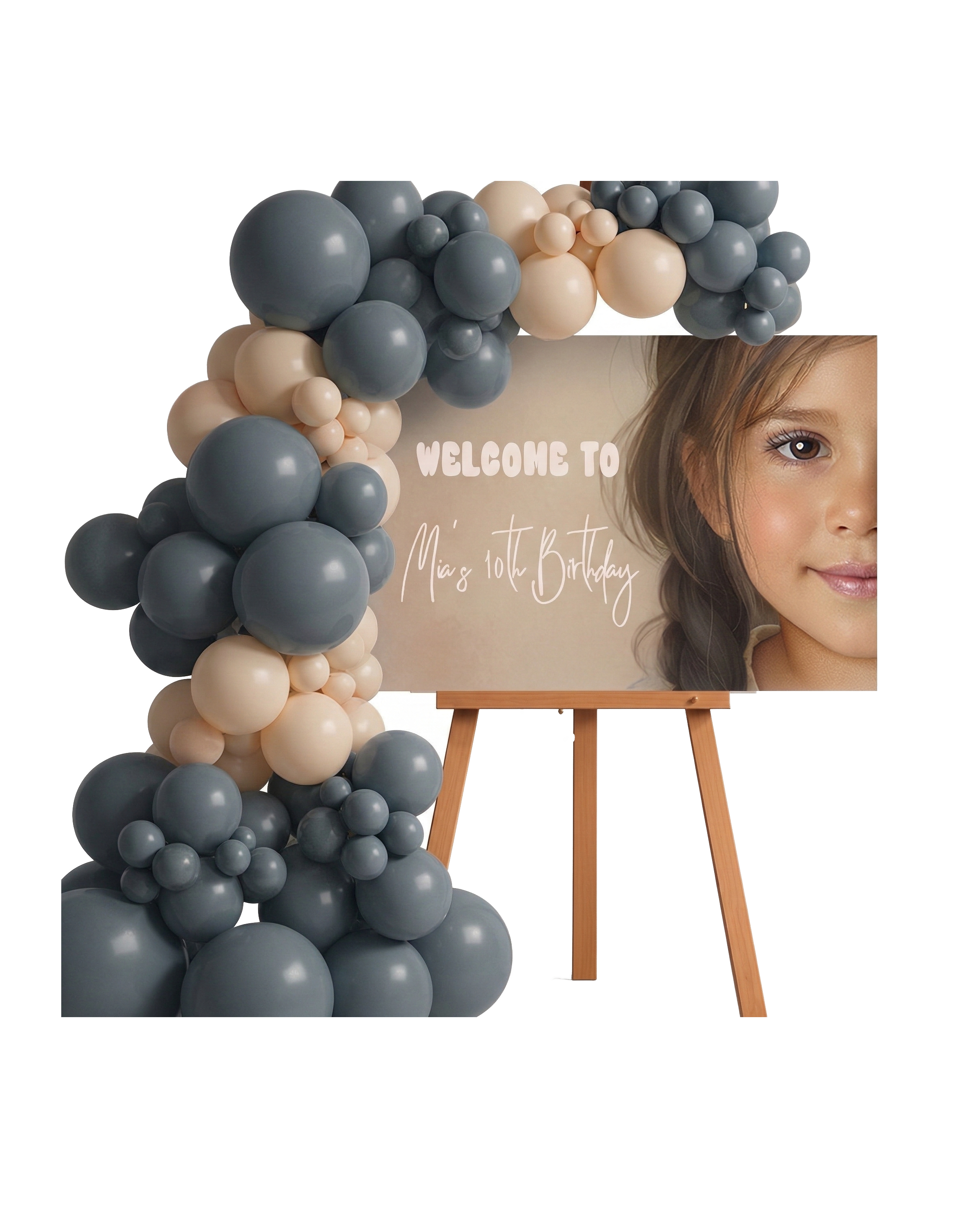 Personalized Welcome Sign Balloon Setup
