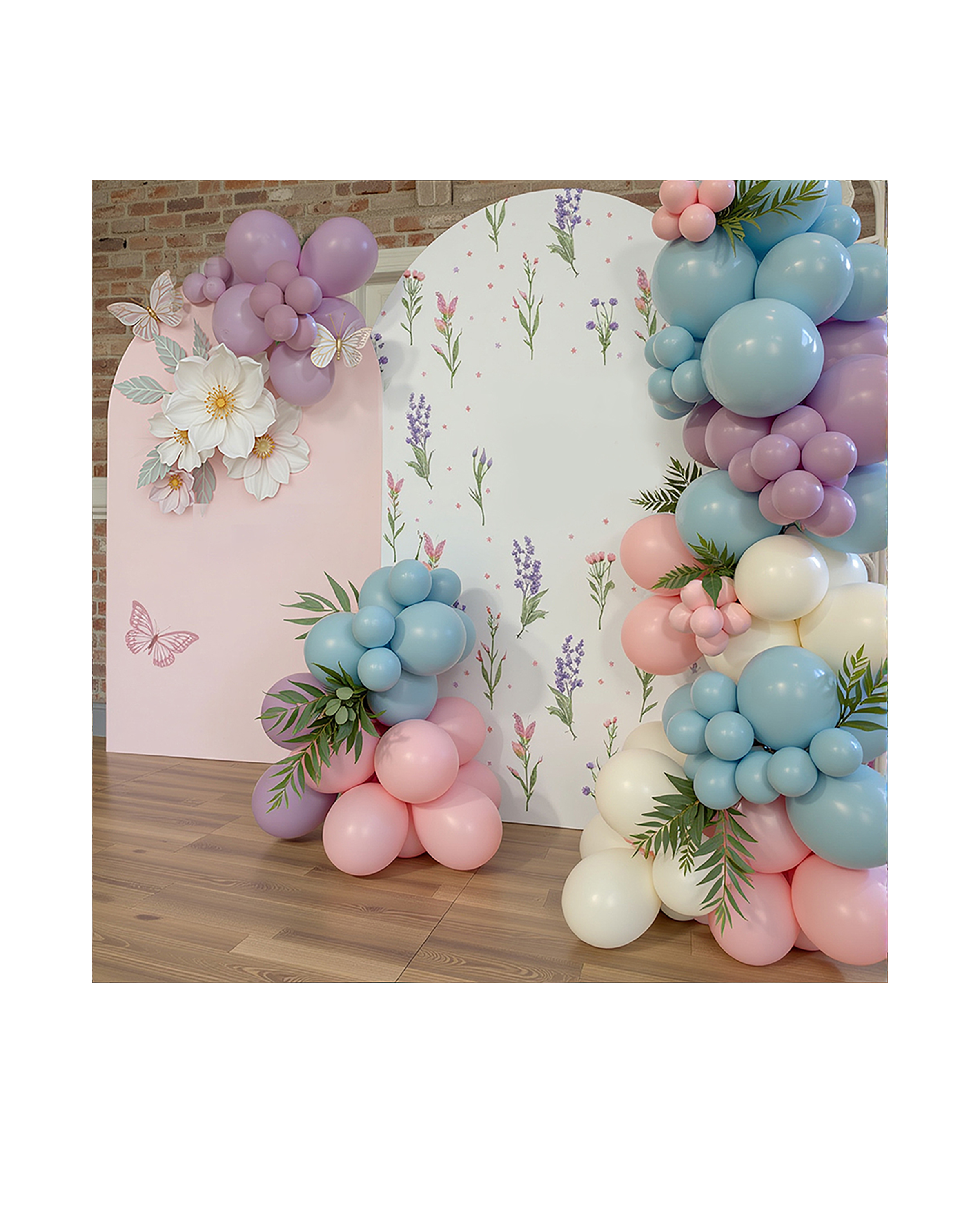 Baby in Bloom Balloon Backdrop Setup.png