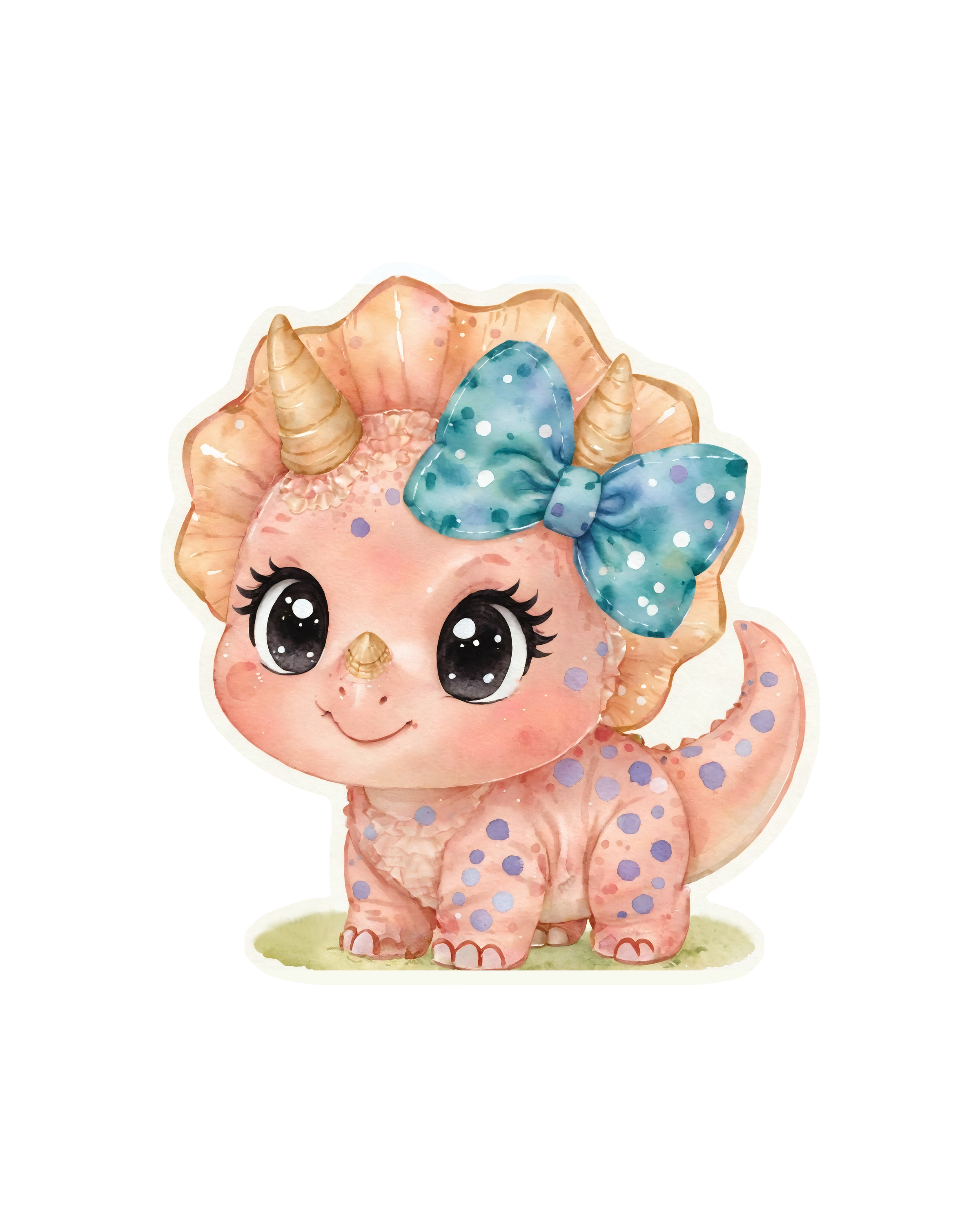 Pink Bow Dino