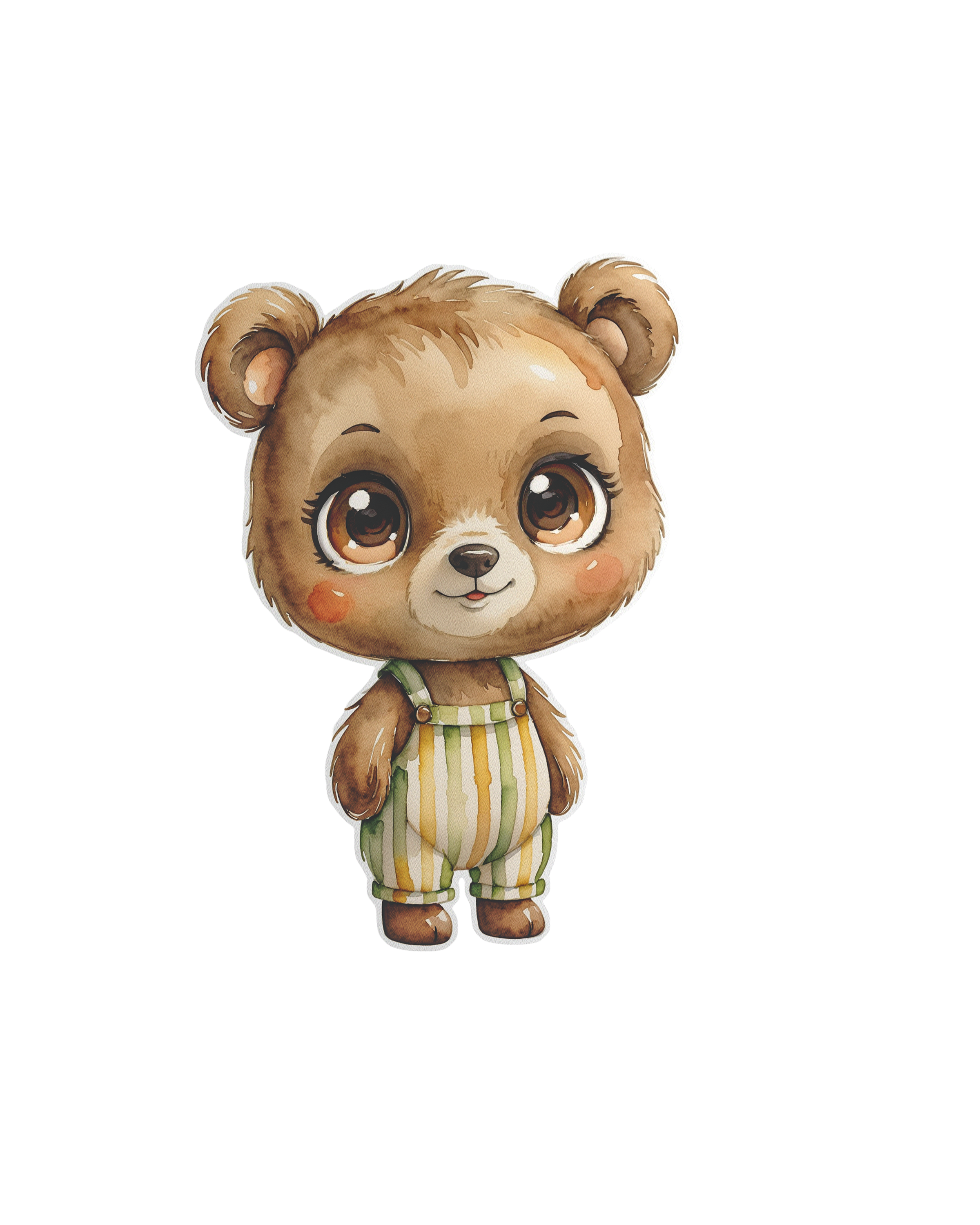 Vintage Bear in Overalls