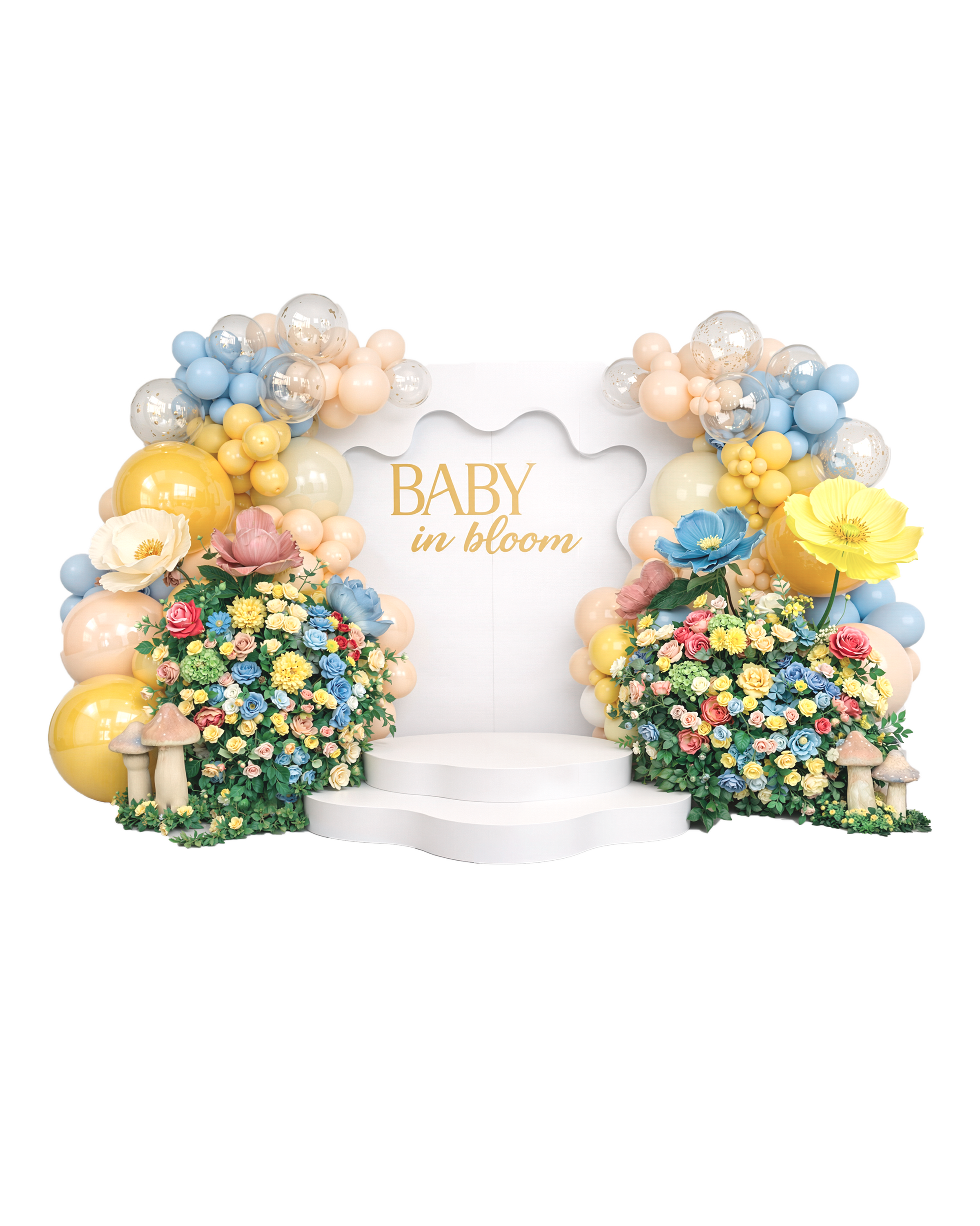 Pastel Baby Shower Balloon Garland Backdrop.png