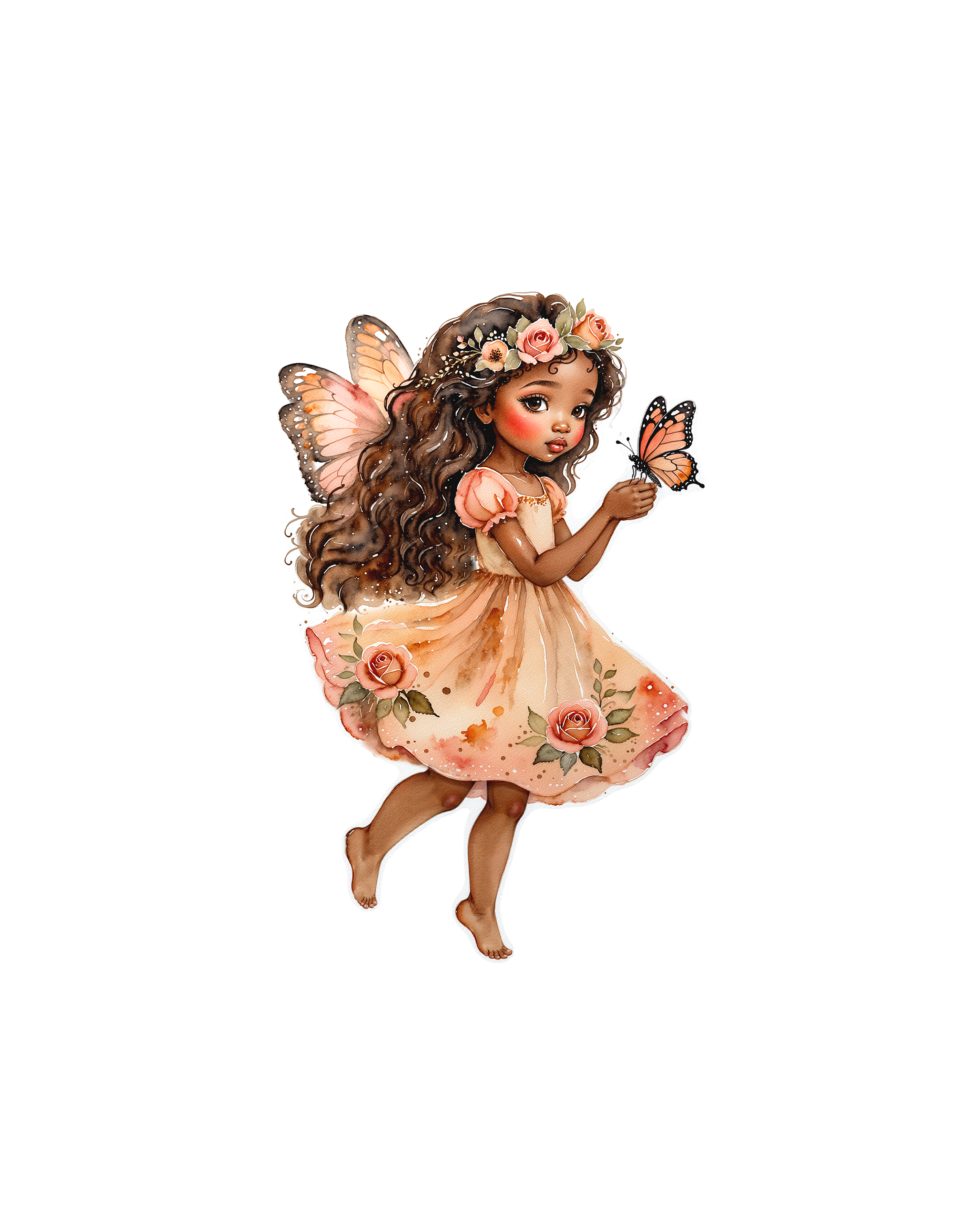 Coral Sunset Fairy