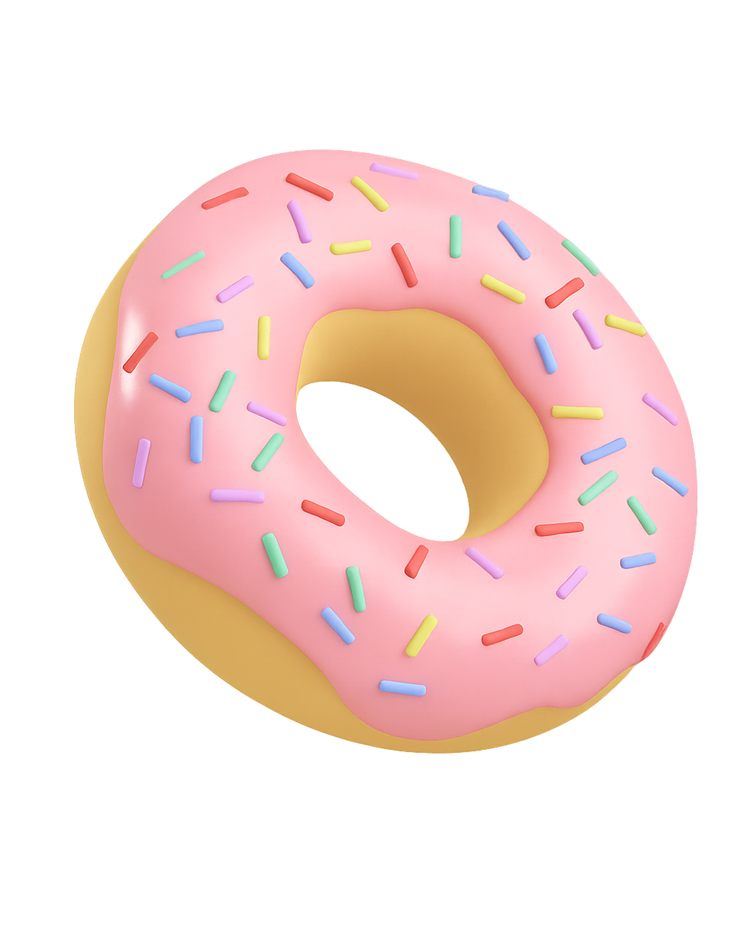 Pastel Sprinkle Donut Sculpture