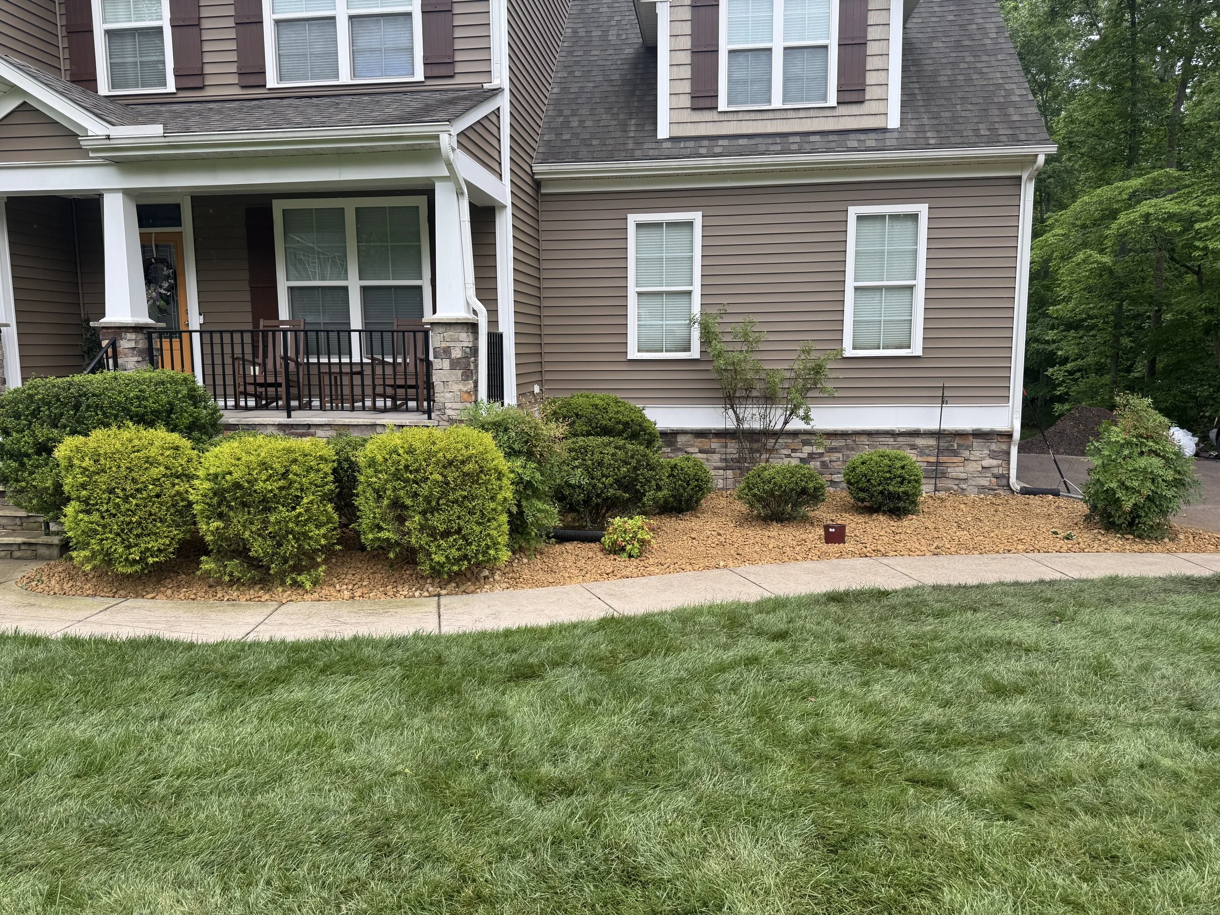 River Rock Installation