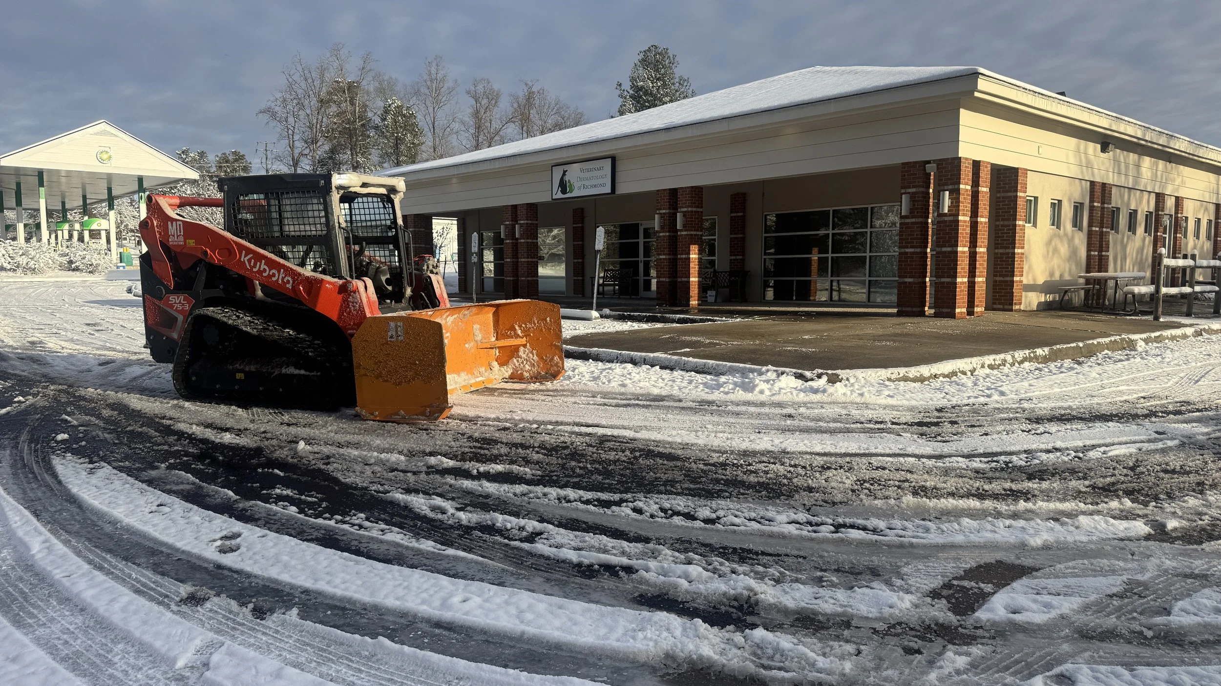 commercial snow removal midlothian va, chesterfield va.
