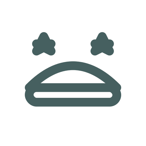 Simple line drawing of a crying face with closed eyes, tears, and a downturned mouth.