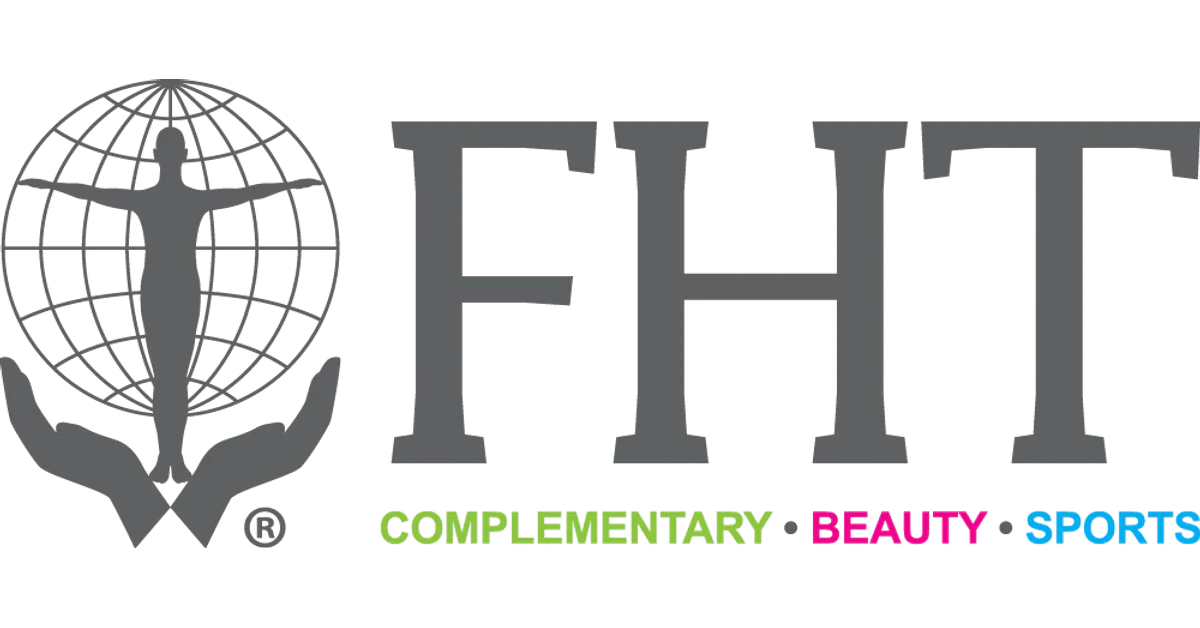 Logo with a globe and a hand holding a sm plante with the text IDEA in gray and colored words underneath, including Complimentary, Beauty, and Sports.