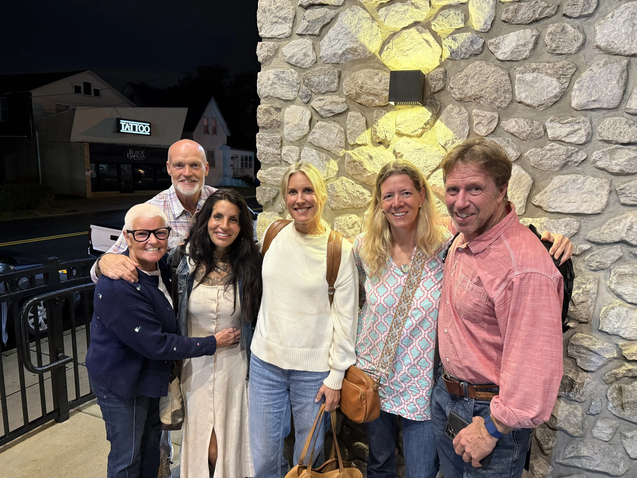 Christine and Randy from Old Fogey Farm, Sarah from Roam the Range, Holly and Clay