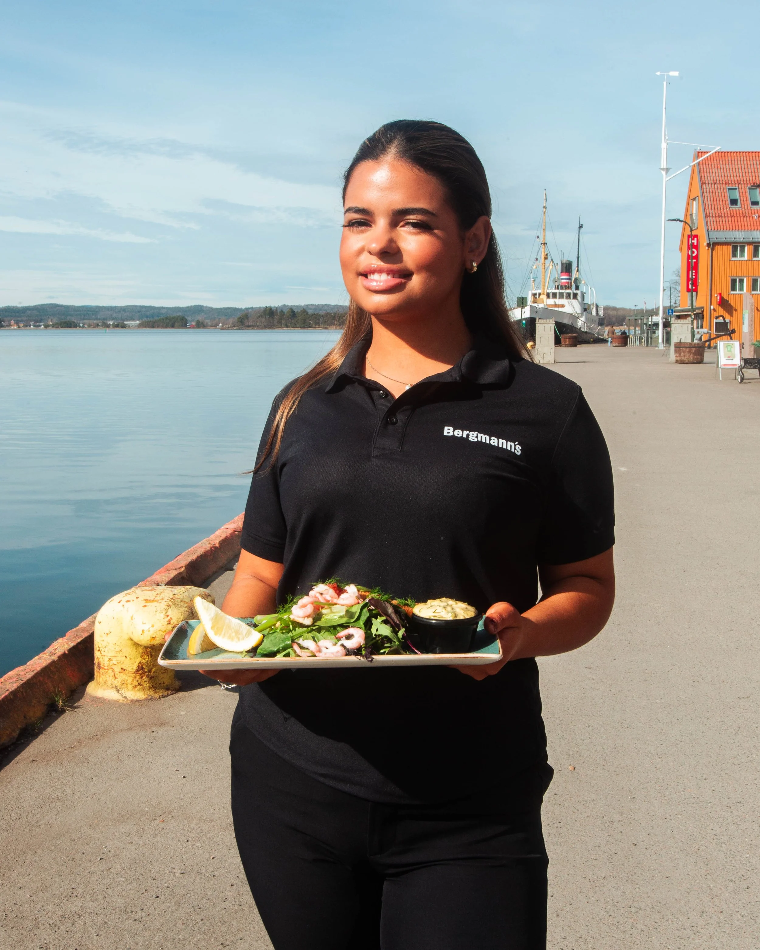 Bergmanns Tønsberg, beste lokasjon på brygga. 