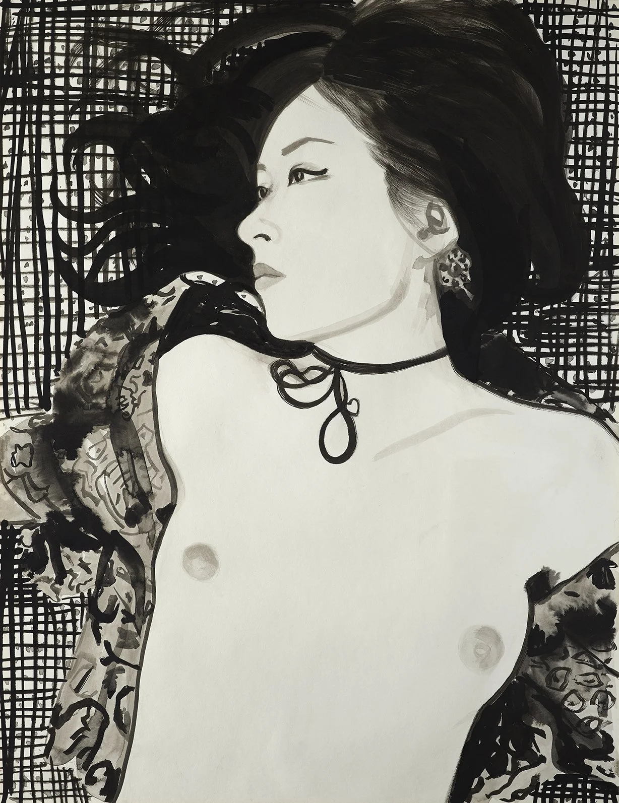 Lisha  2019, Ink on Paper 65x50 cm