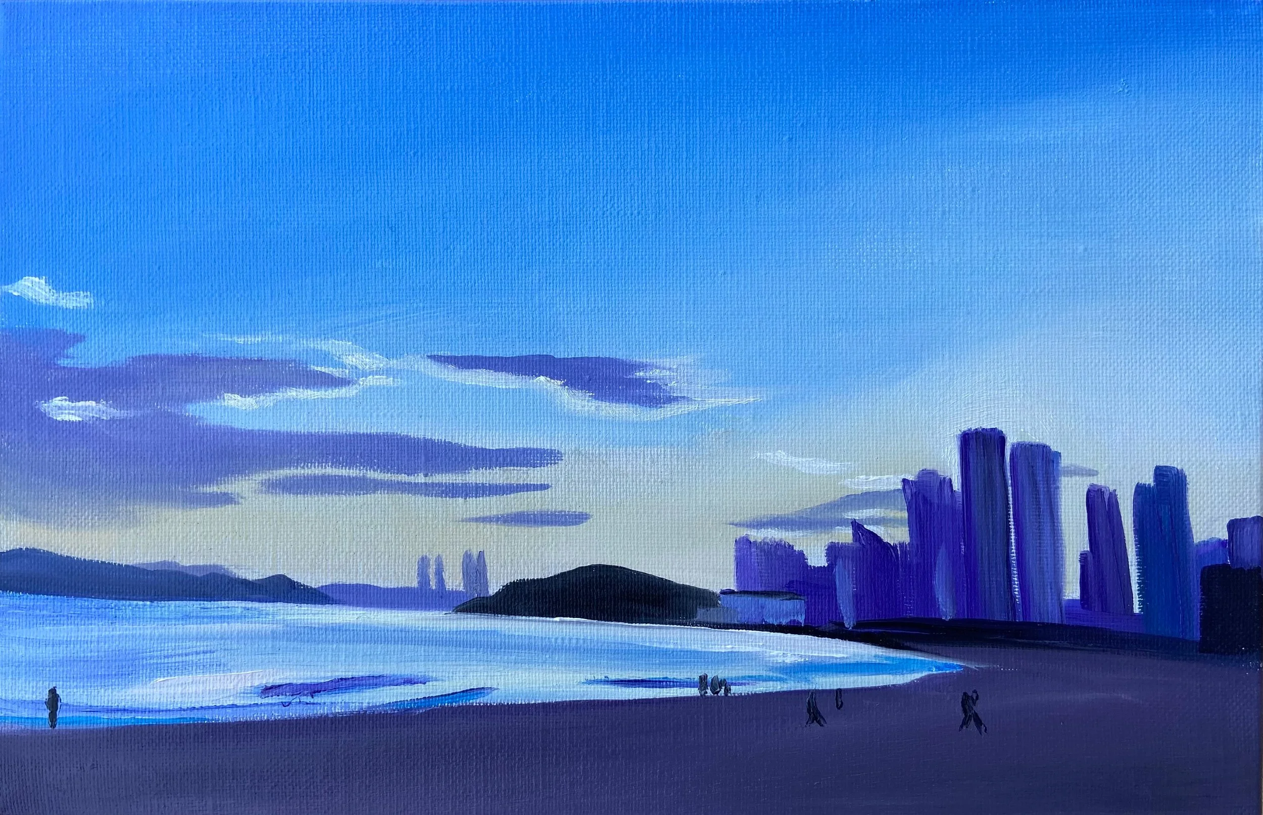 Busan 2026 Oil on canvas 22 x 33 cm - Private Collection