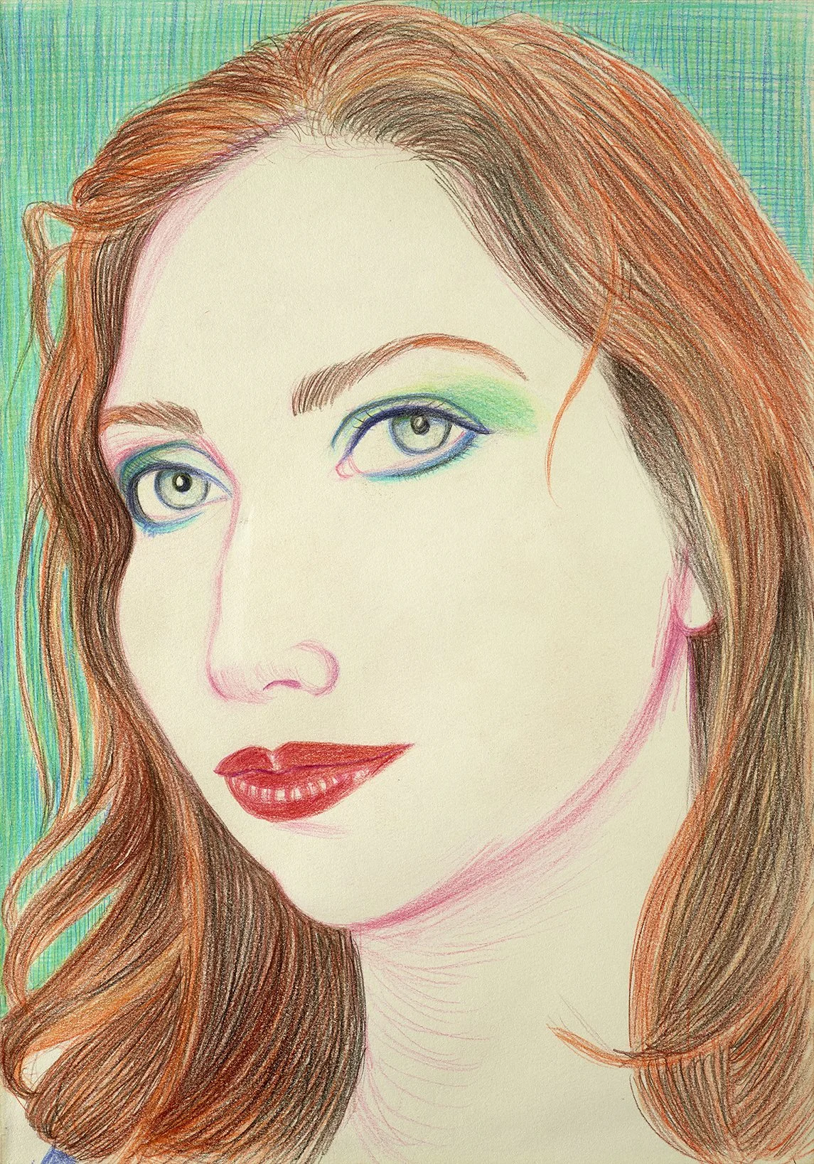 Chana 2023, Colored pencils on Paper 29.7x42 cm
