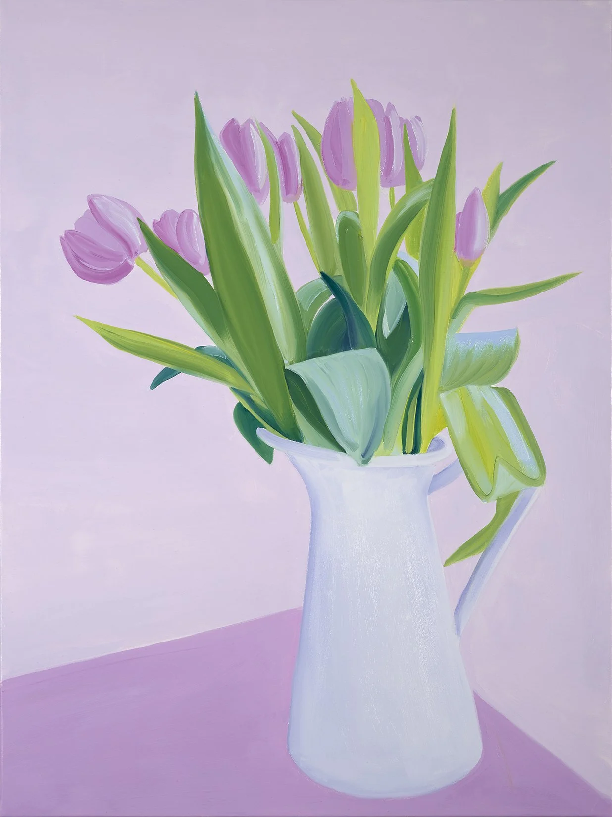 Tulipes roses 2025 Oil on Canvas 80x60 cm