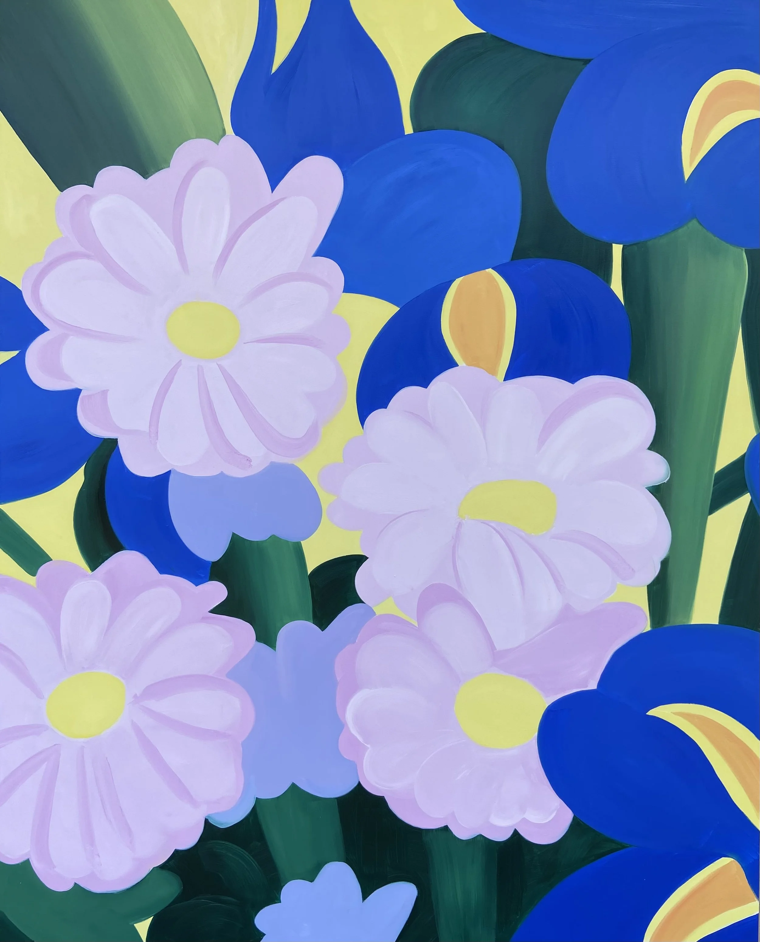 Close-up Flowers 2026 Oil on Canvas 162x130 cm