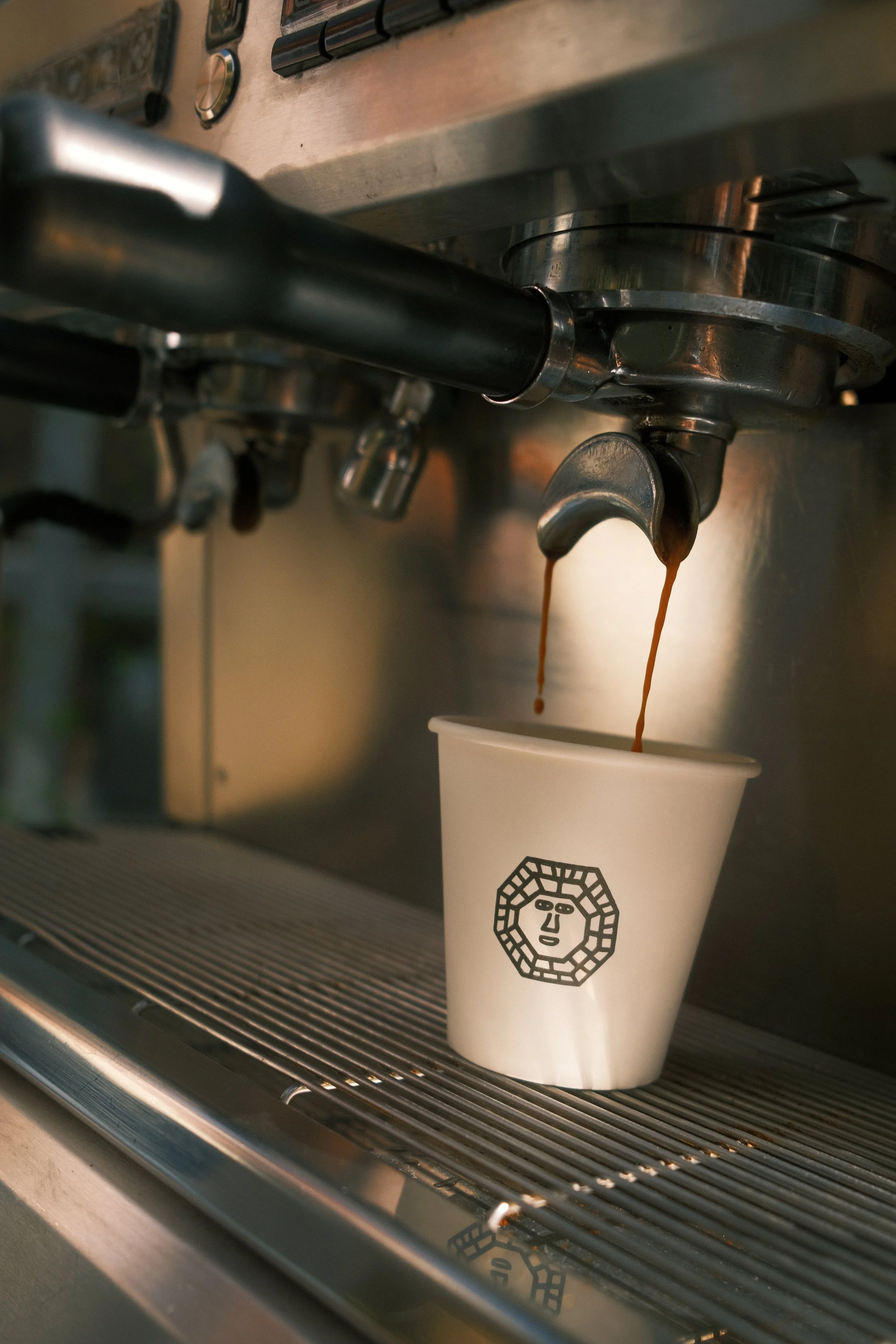 Coffee at a mobile coffee cart available for hire