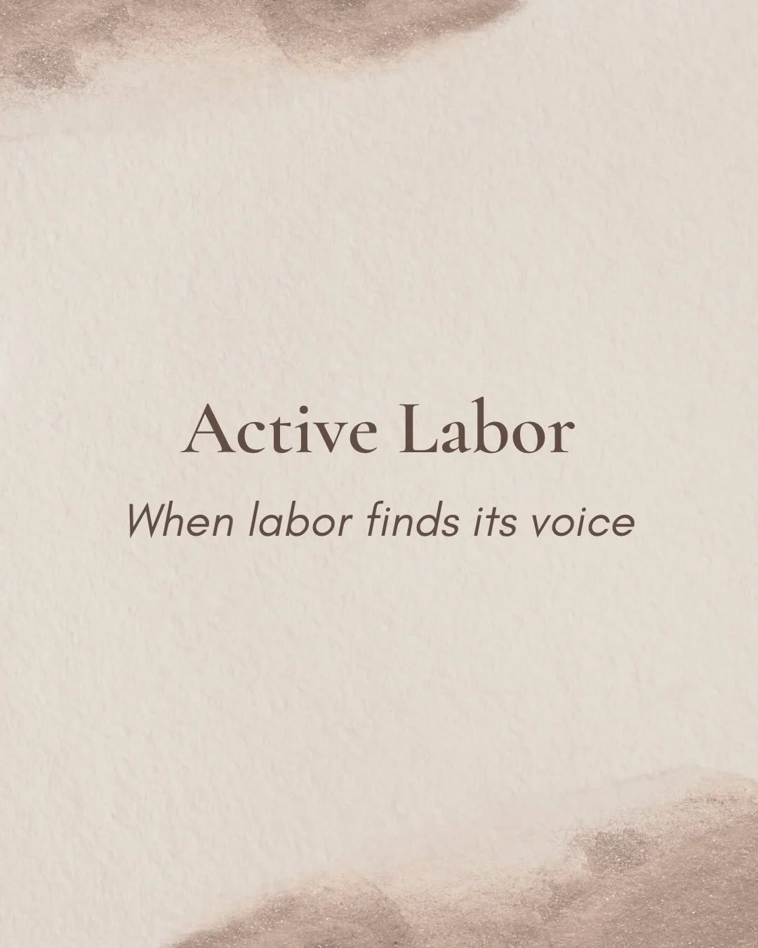 Stages of Labor Series

Active labor is when labor finds its voice. Contractions grow stronger, focus turns inward, and the work deepens. This is often the stage where support matters most. Steady presence, reassurance, and trust can help you move th