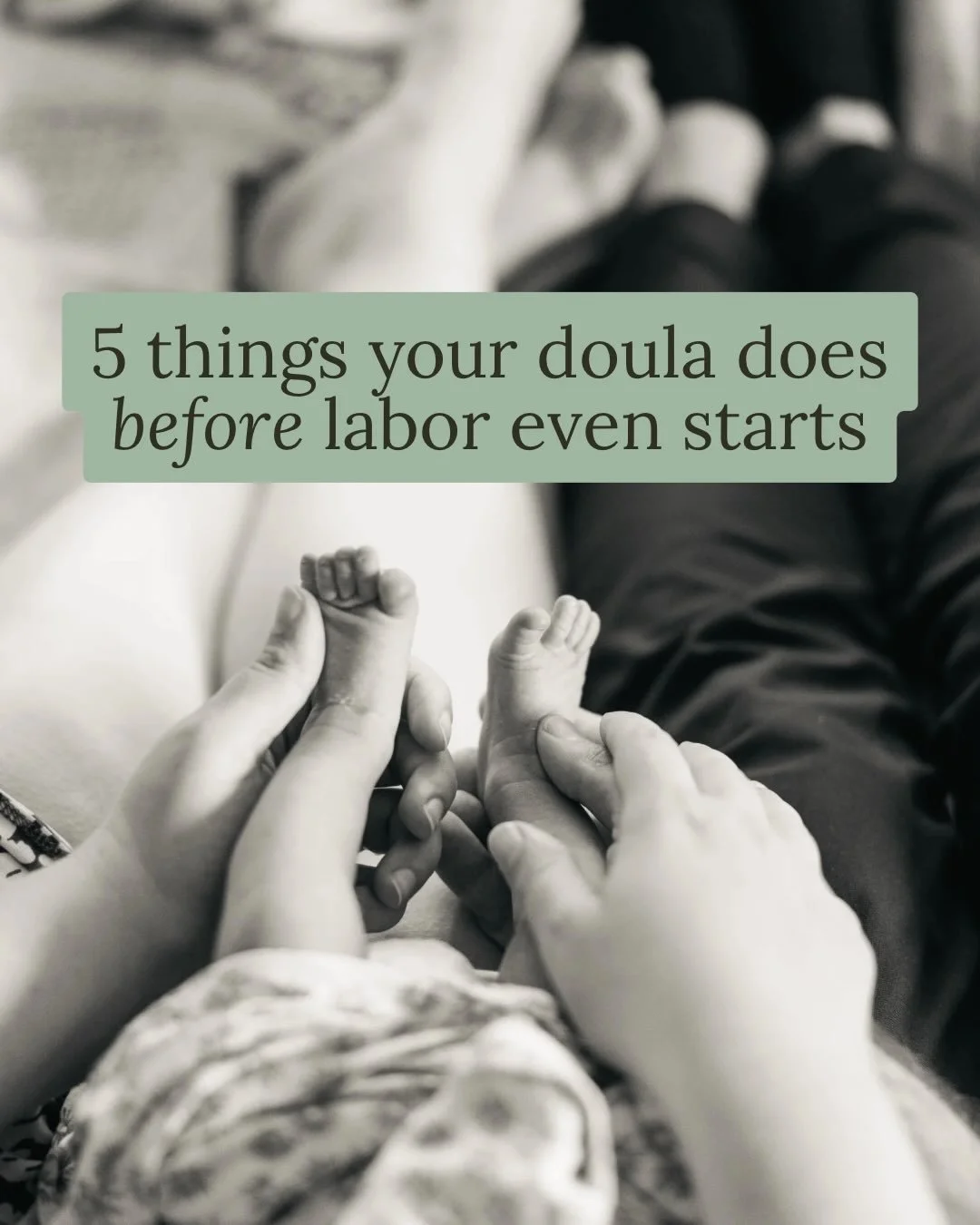 Did you know our doula relationship starts way before your due date?

A lot of families think doula support is just about having someone in the room during labor. And while yes, I will absolutely be there, what we build before that moment is just as 