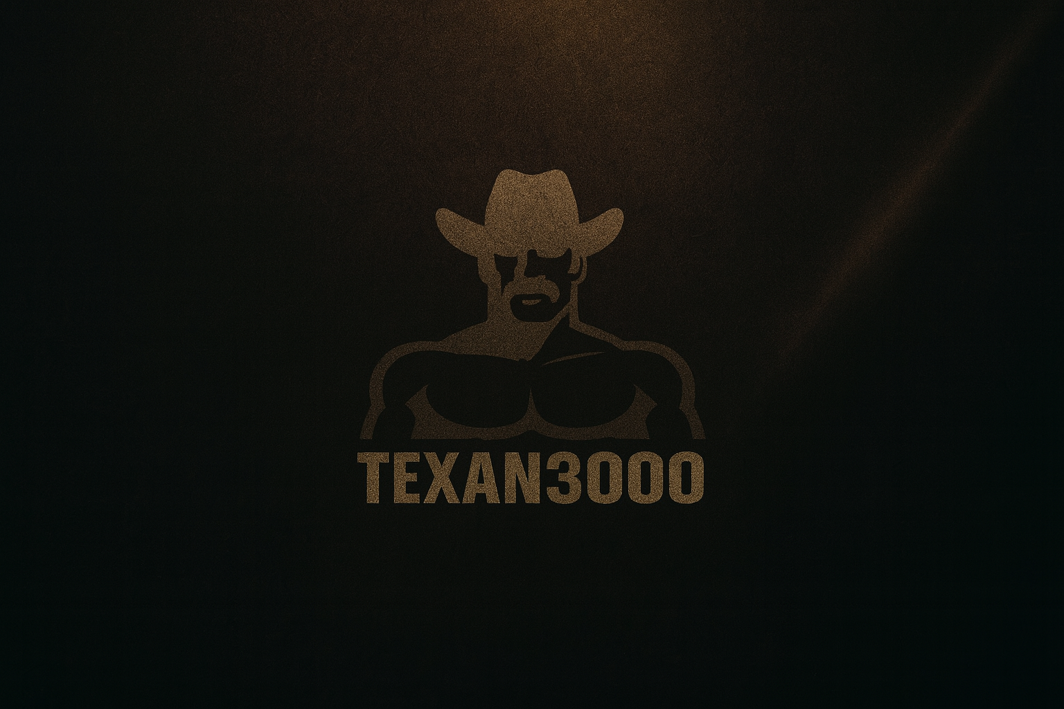 A logo featuring a muscular cowboy wearing a hat with a mustache, with the text 'TEXAN3000' underneath.