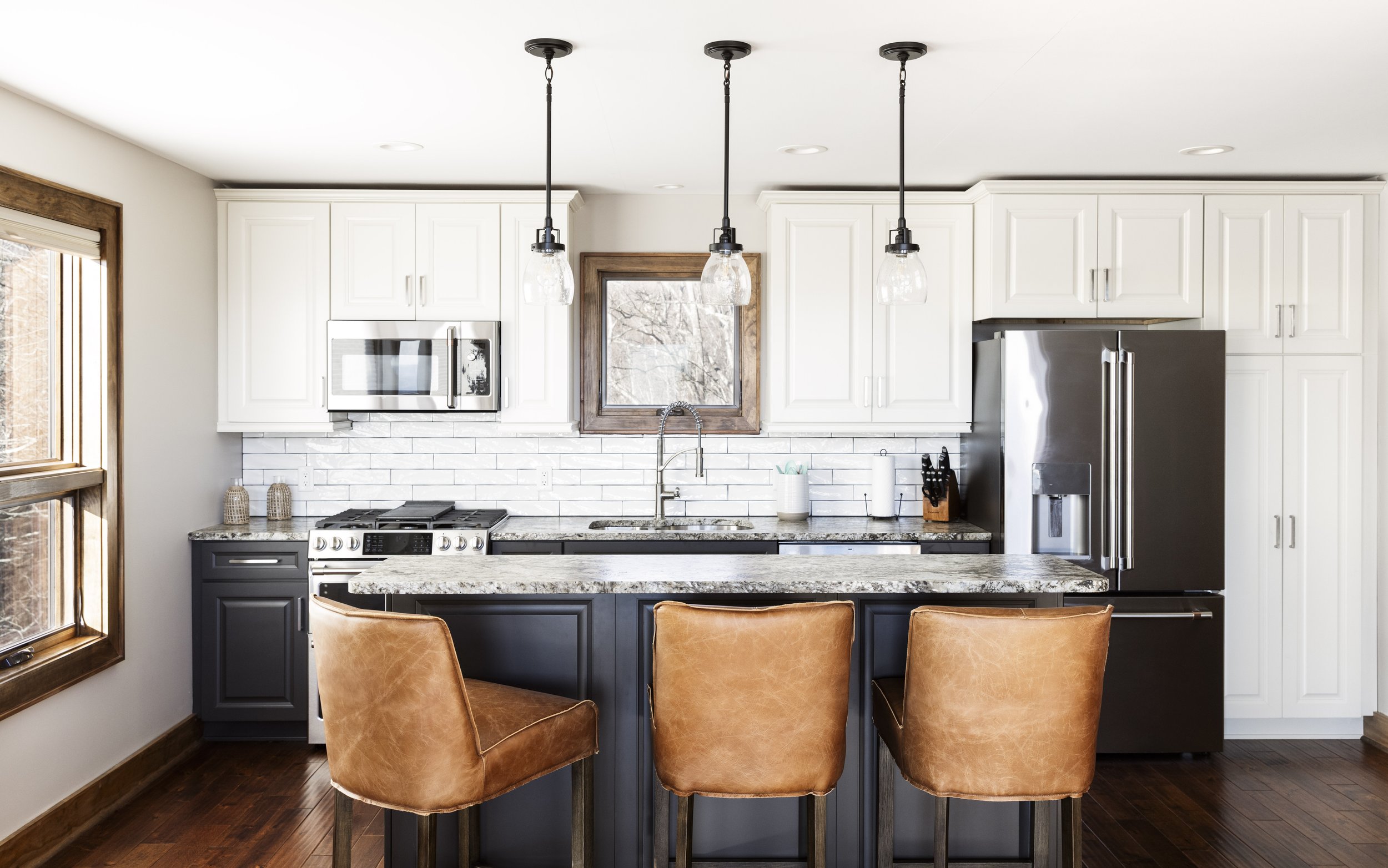 New kitchen in guest house custom build with modern details.