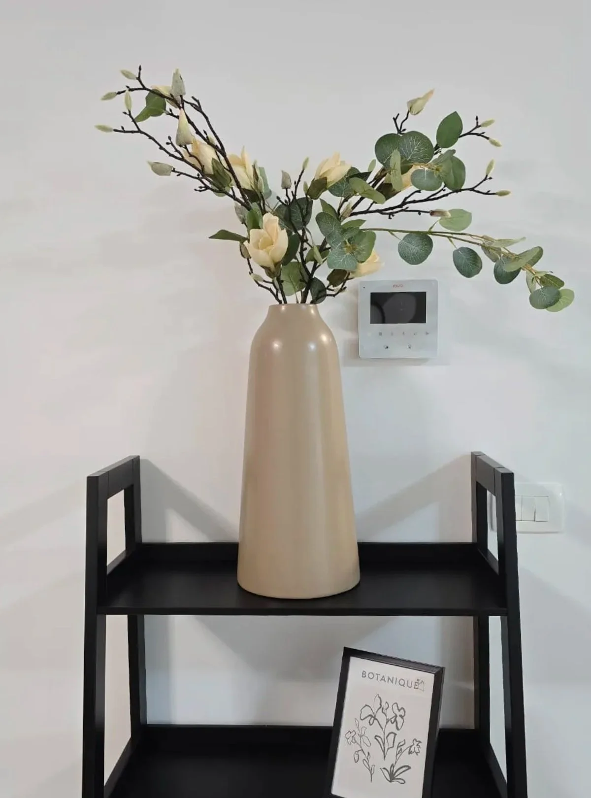 flowers in living room