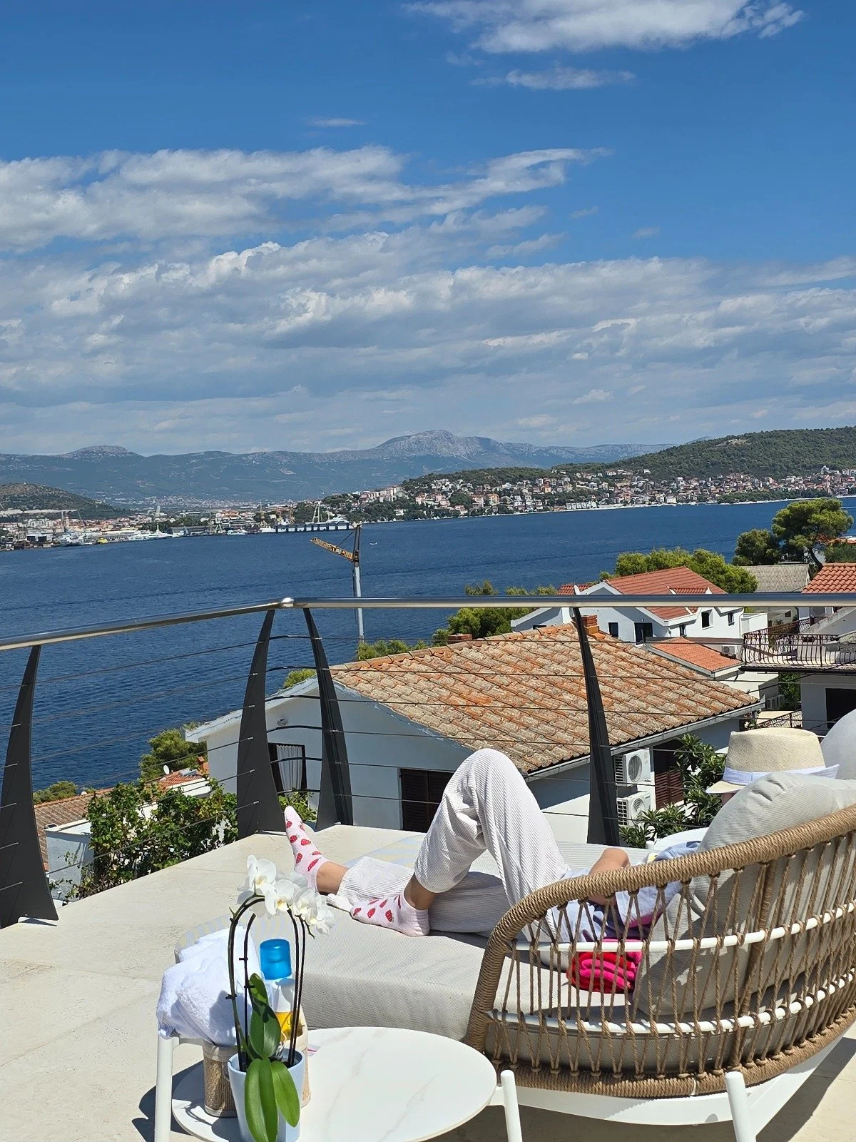view from the upper terrace