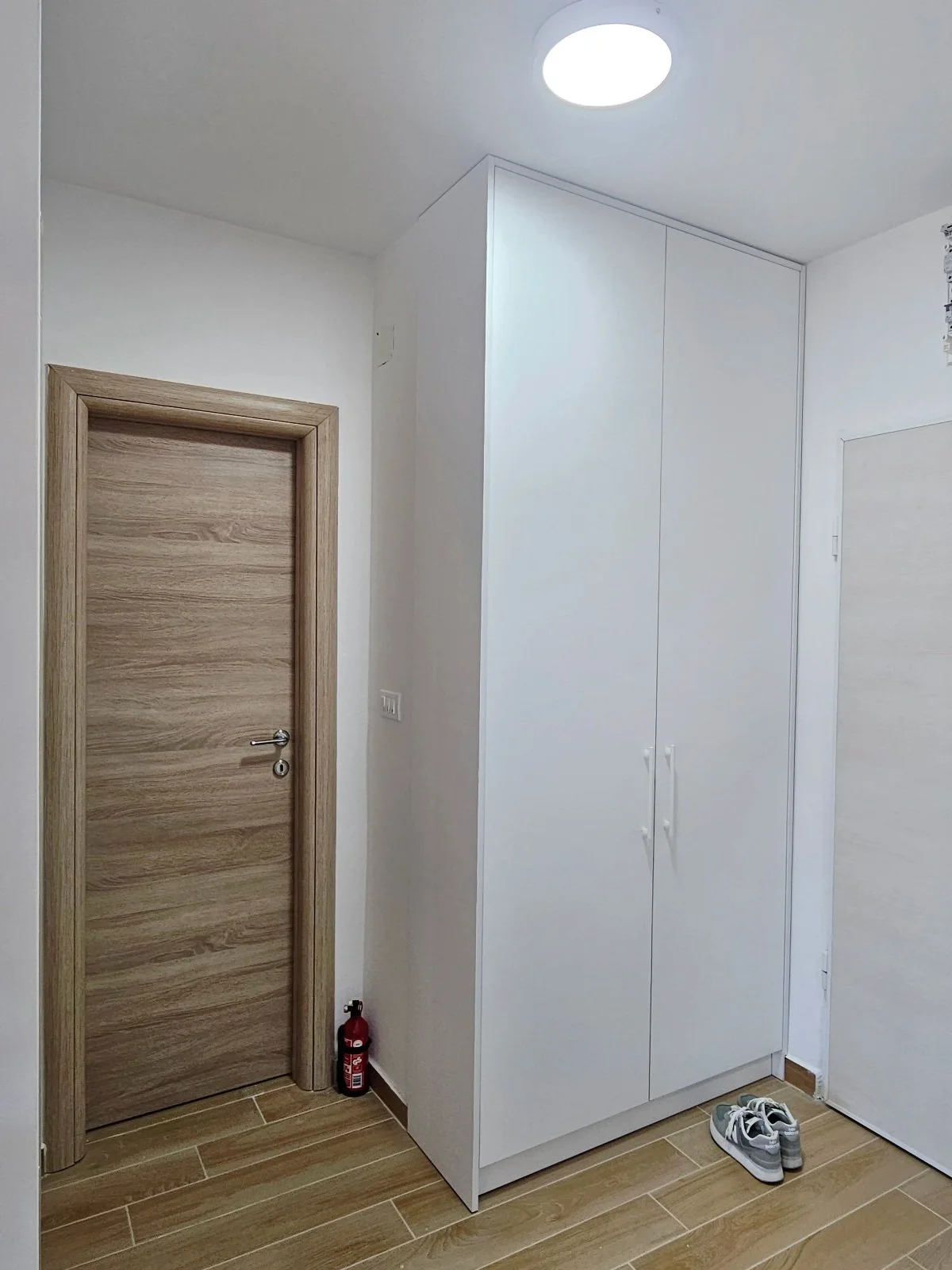 wardrobe near entrance