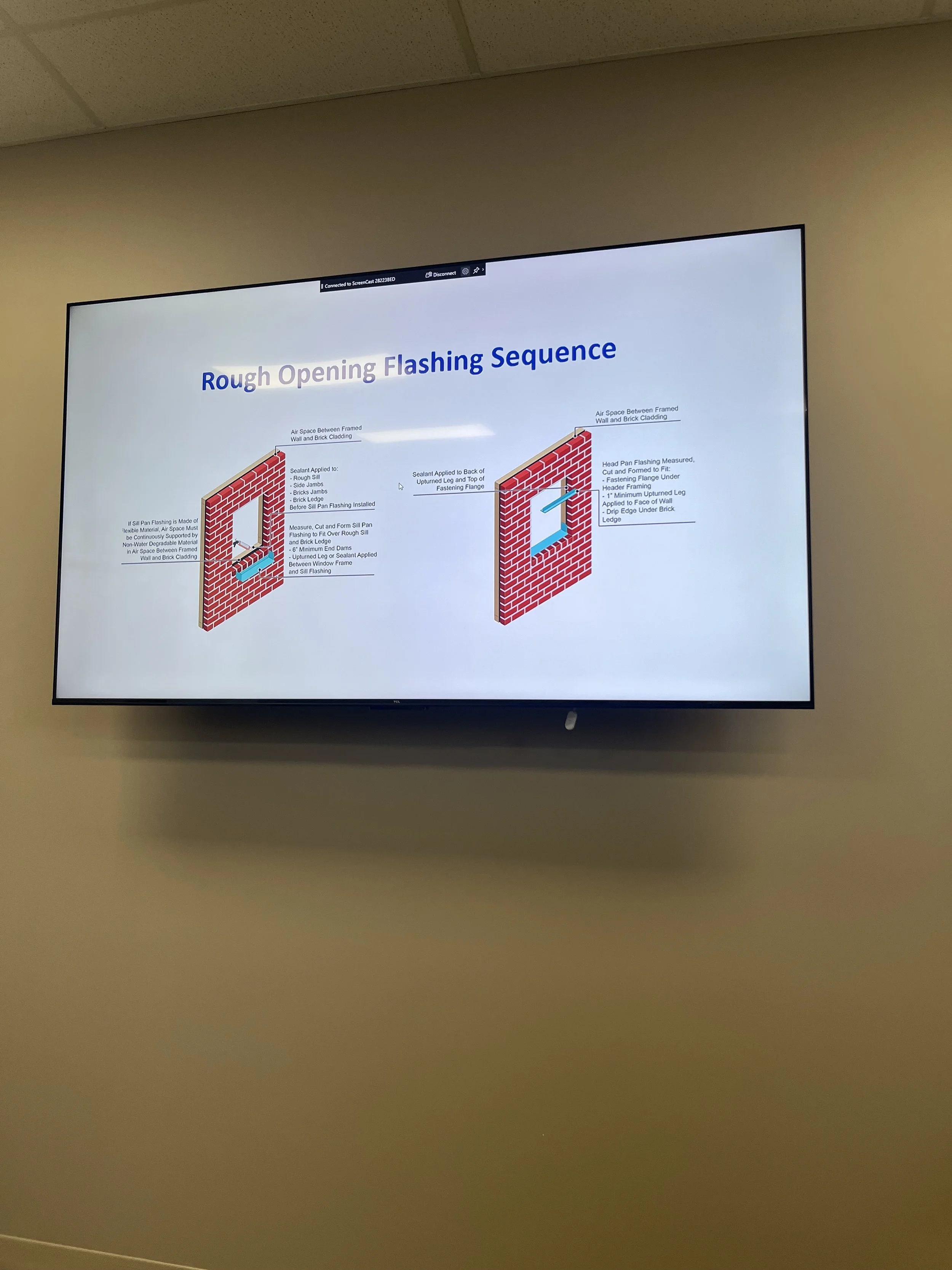 Making sure our window installation skills are AAMA approved.