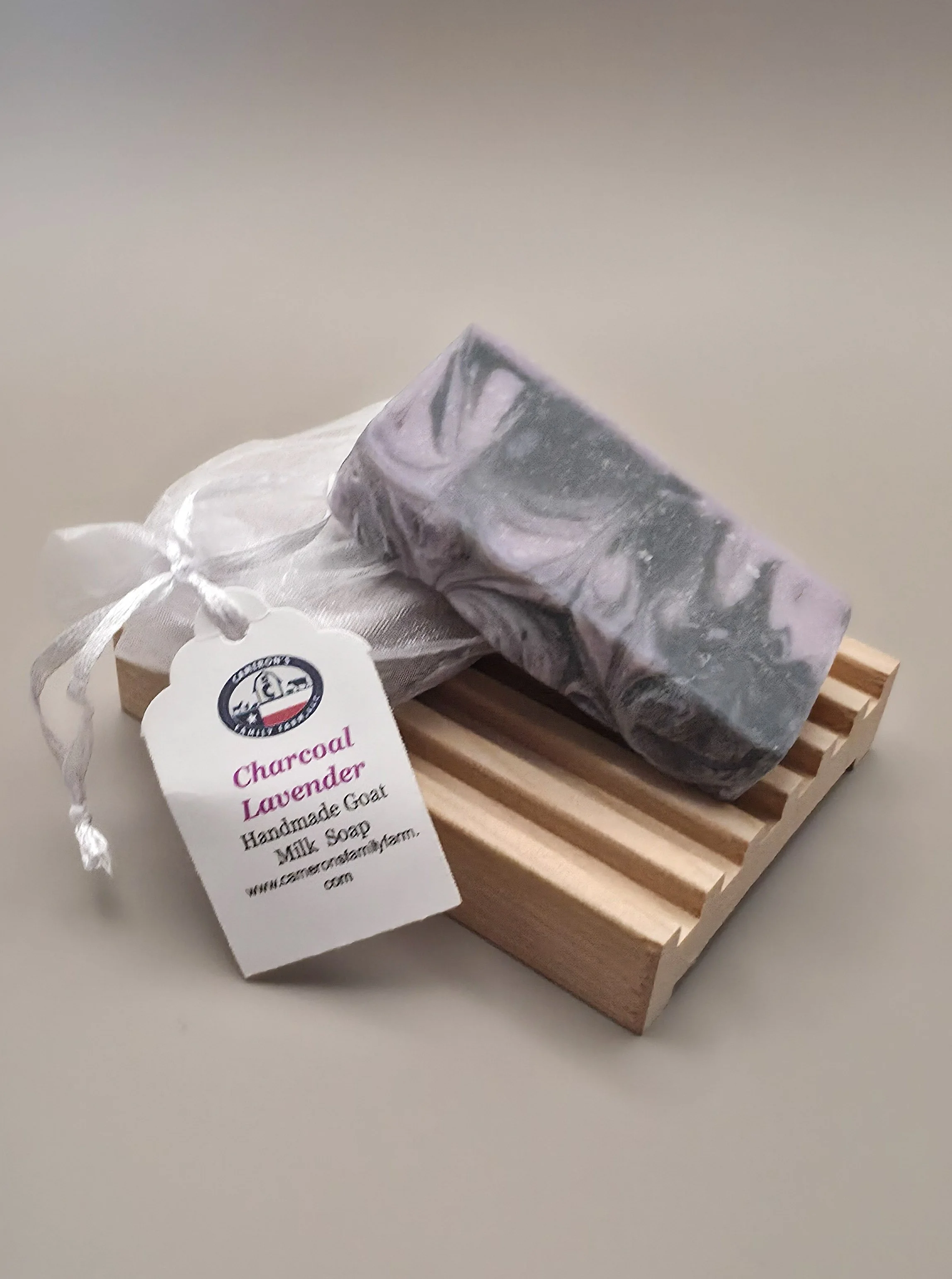 Charcoal Lavender Sample size