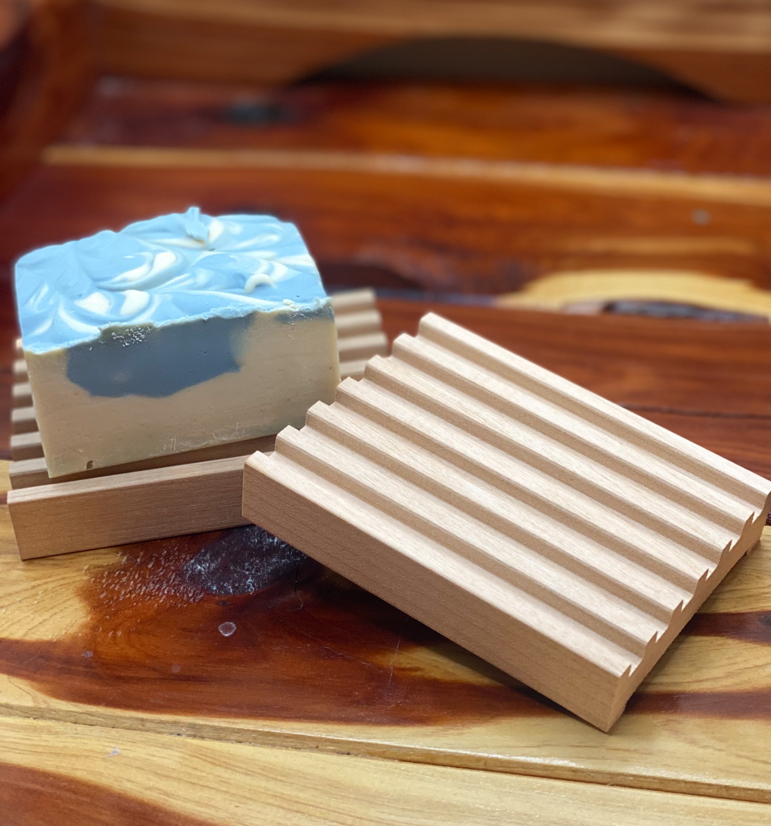 Alder Wood Soap Dish