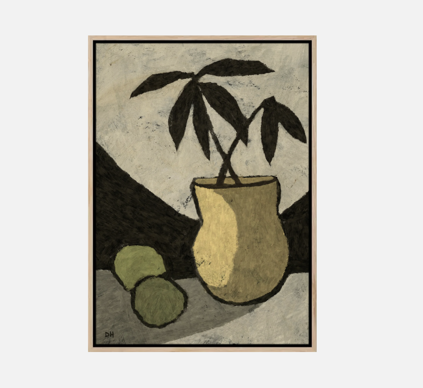 vase with limes