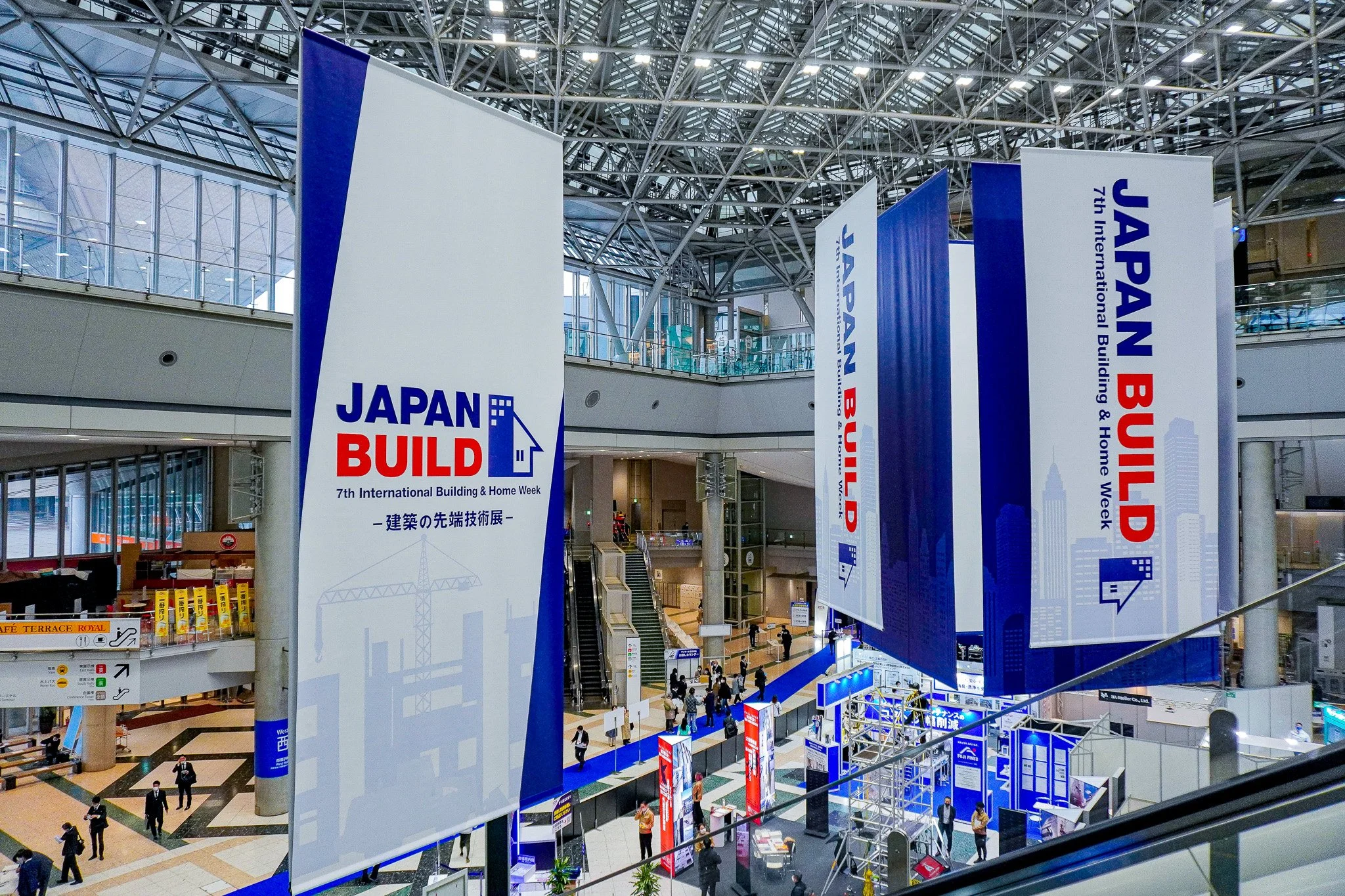 Interior of convention center during industry event