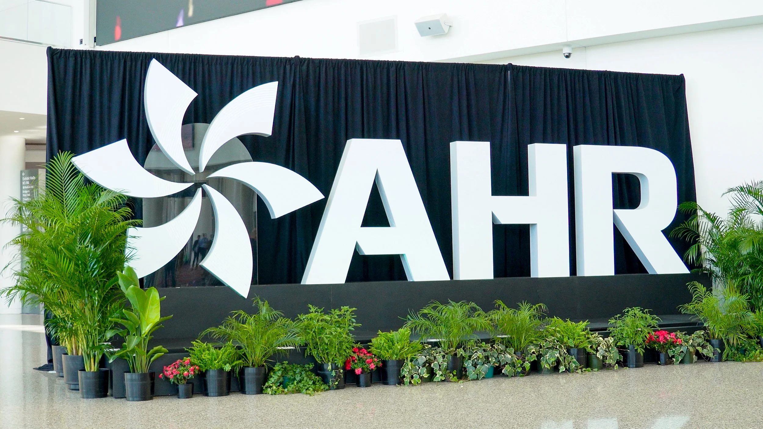 AHR event signage at exhibition