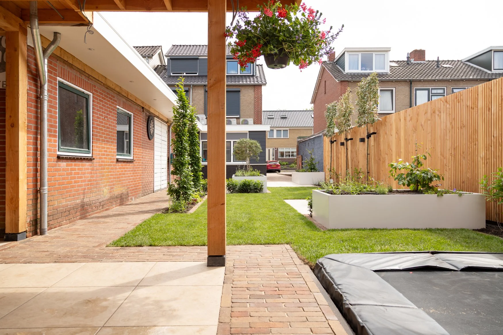 luxe achtertuin met maximale leefruimte