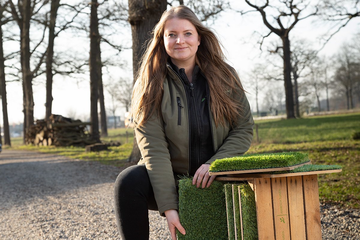 Kunstgras kopen zelf leggen grasmat gazon