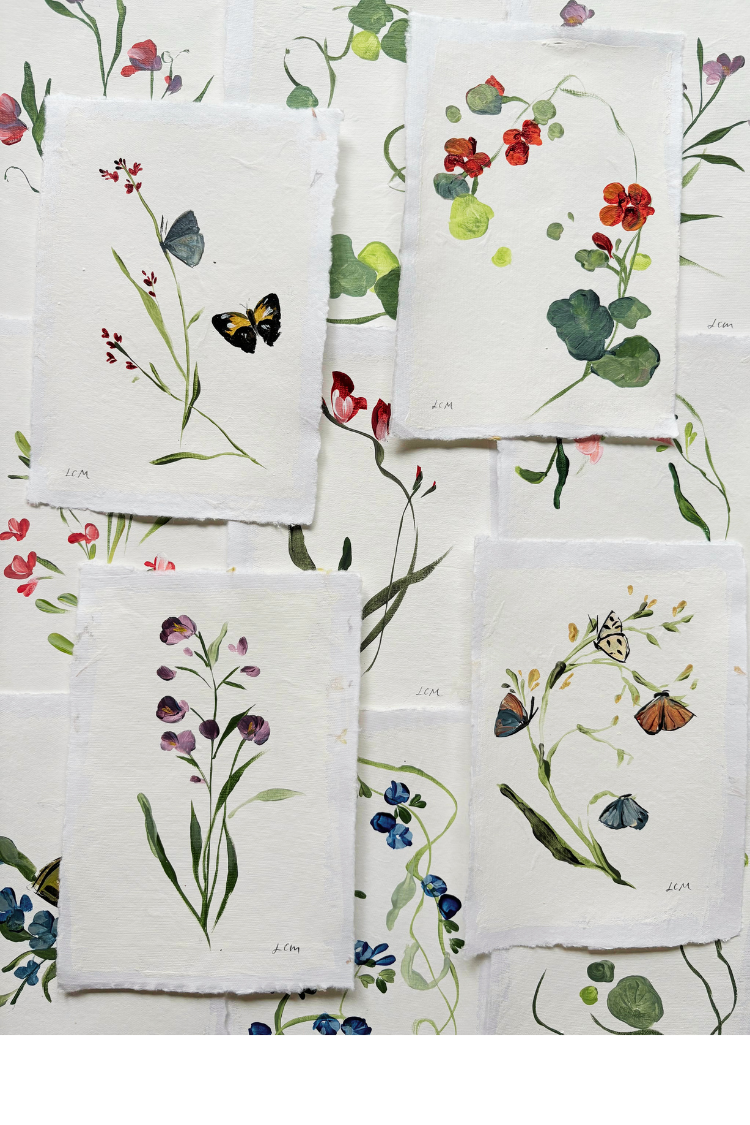 Flower Studies on Paper