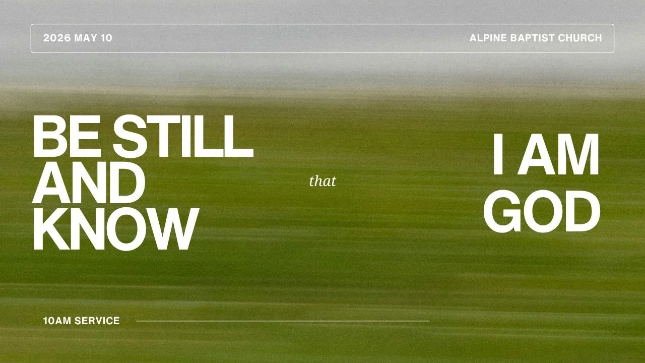 How To Be Still | Psalm 46