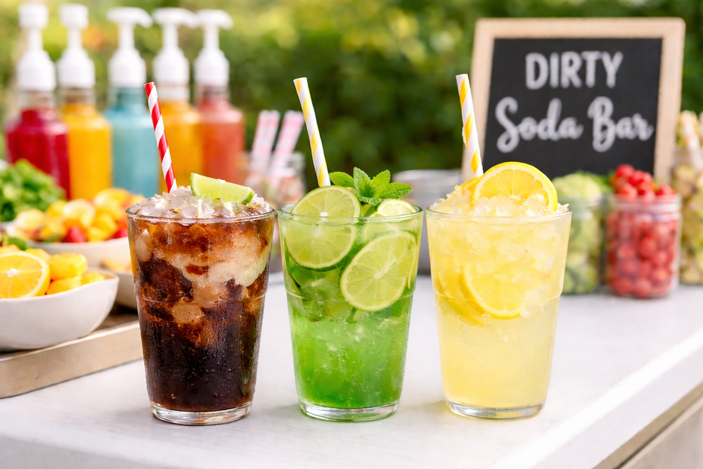 Crafted soda bar presentation concept from The Curated Pour