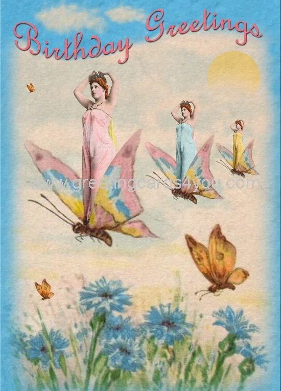 5720170015 - Butterfly Birthday Greetings