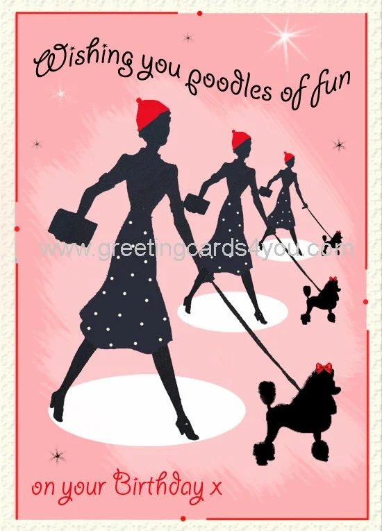 5720150056 - Poodles of fun on your birthday