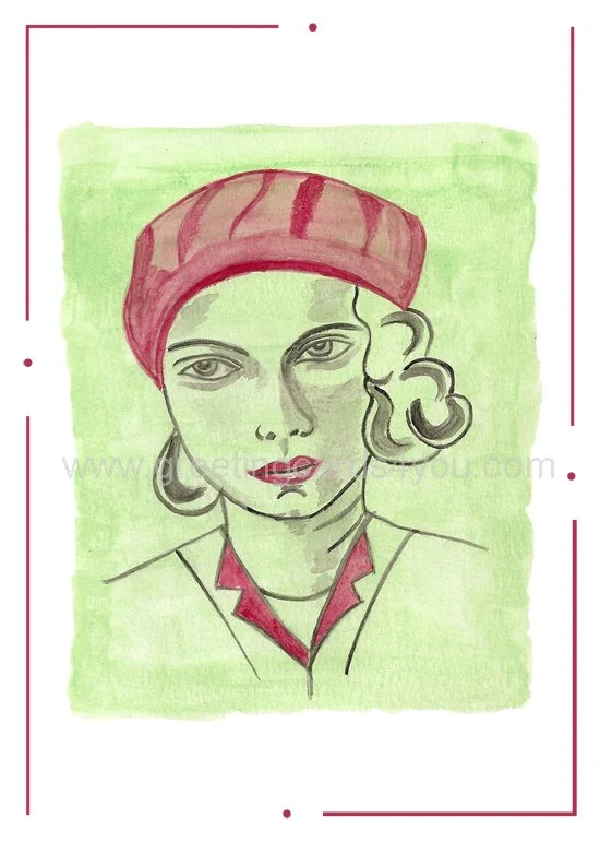 5720230002 - Girl in Beret