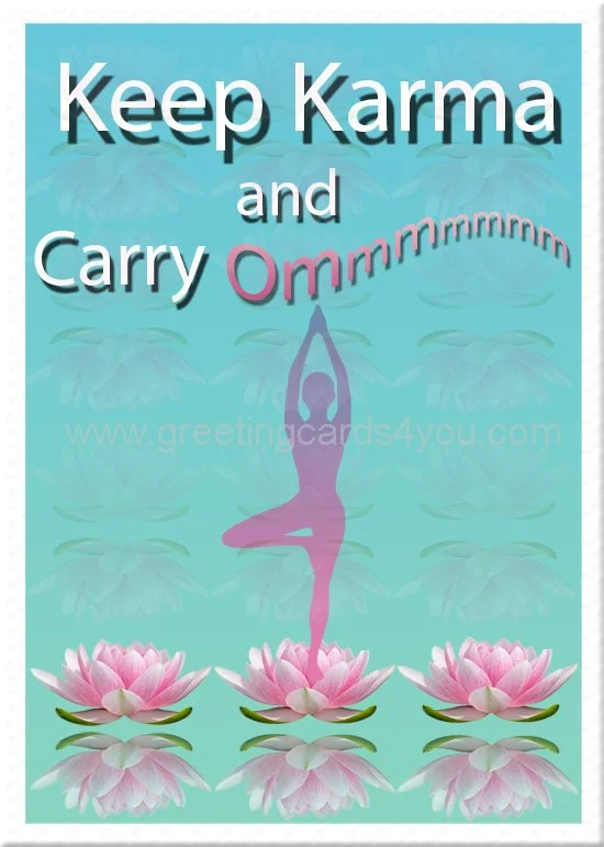 5720200041 - Keep Karma and Carry Ommm (lotus)