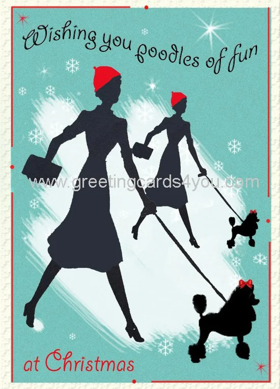 5720150050X - Poodles of fun at Christmas