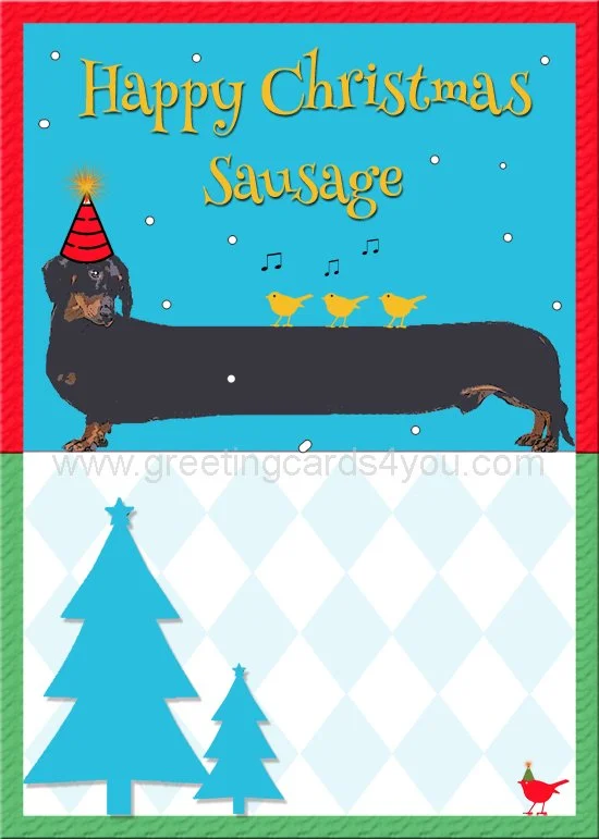 5720210050X - Happy Christmas Sausage