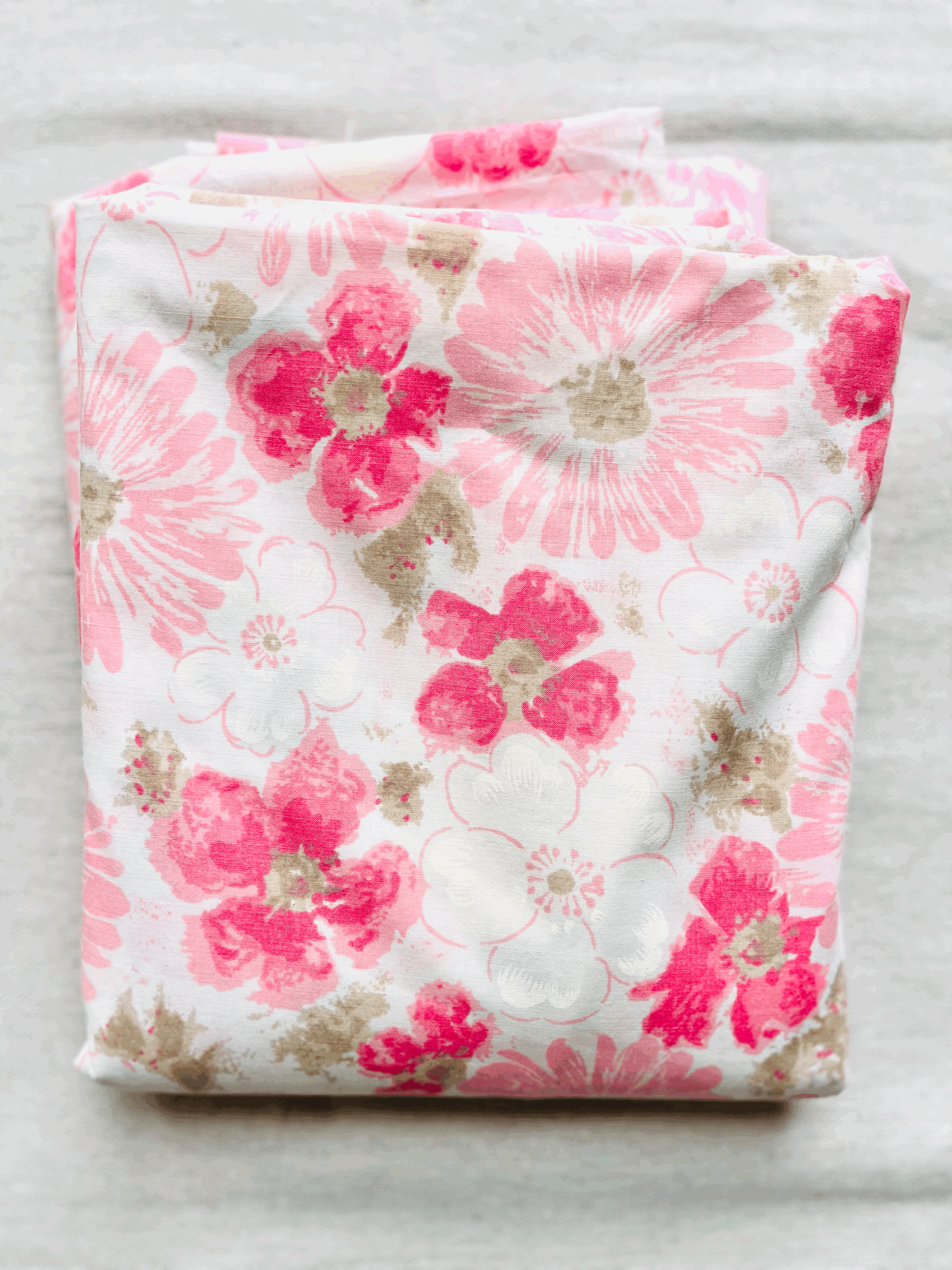 Vintage Dan River “Tranquale” Floral Flat Sheet – Twin Size