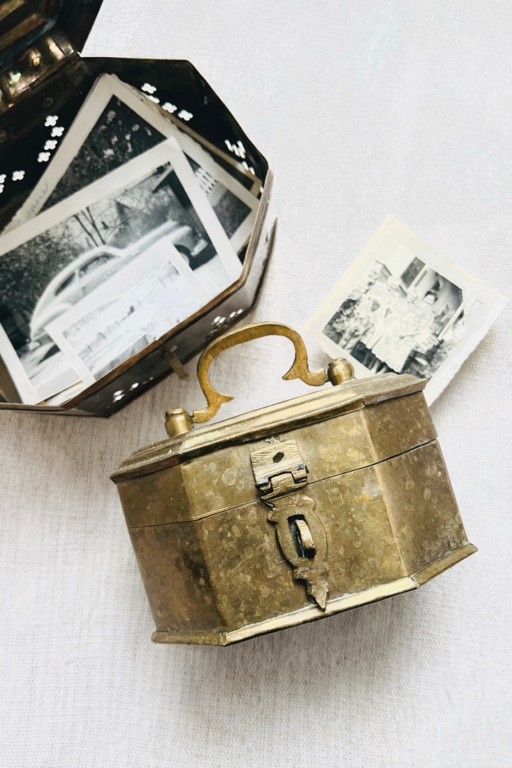 Vintage Brass Cricket Box – Decorative Brass Cricket Cage with Hinged Lid