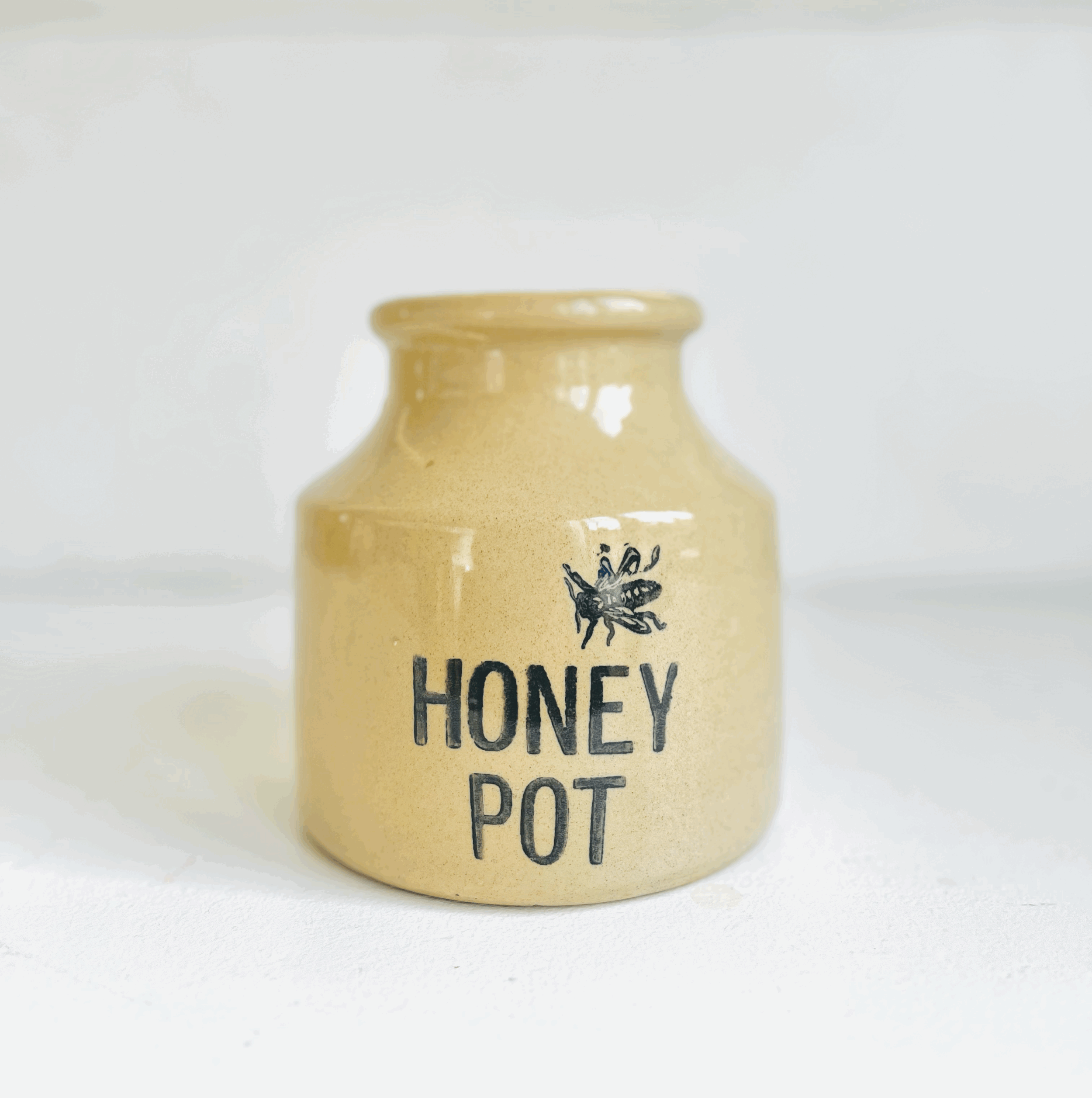 Vintage Honey Pot Stoneware Jar