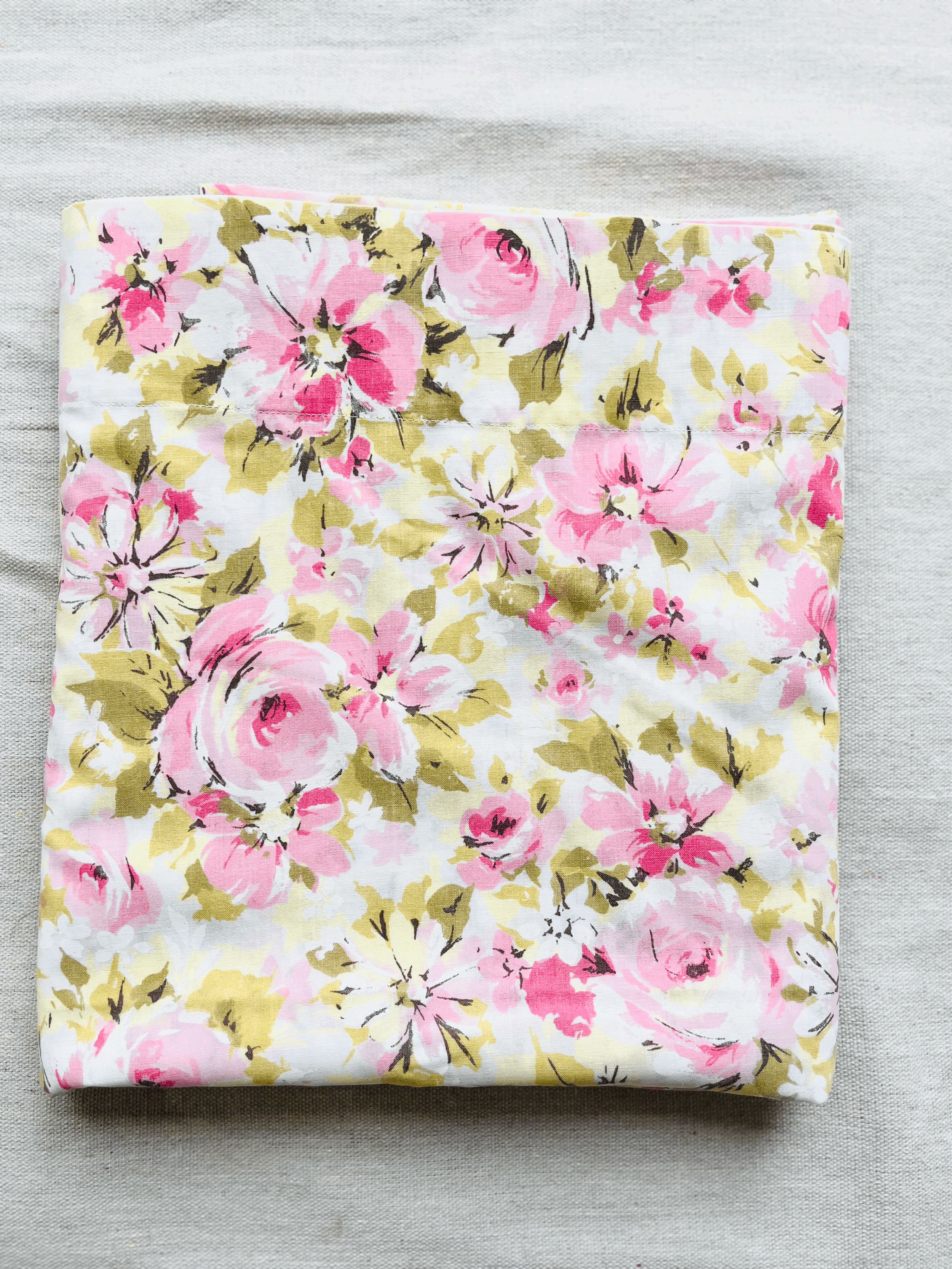 Vintage Springmaid “Marvellaire” Floral Flat Sheet – Full Size