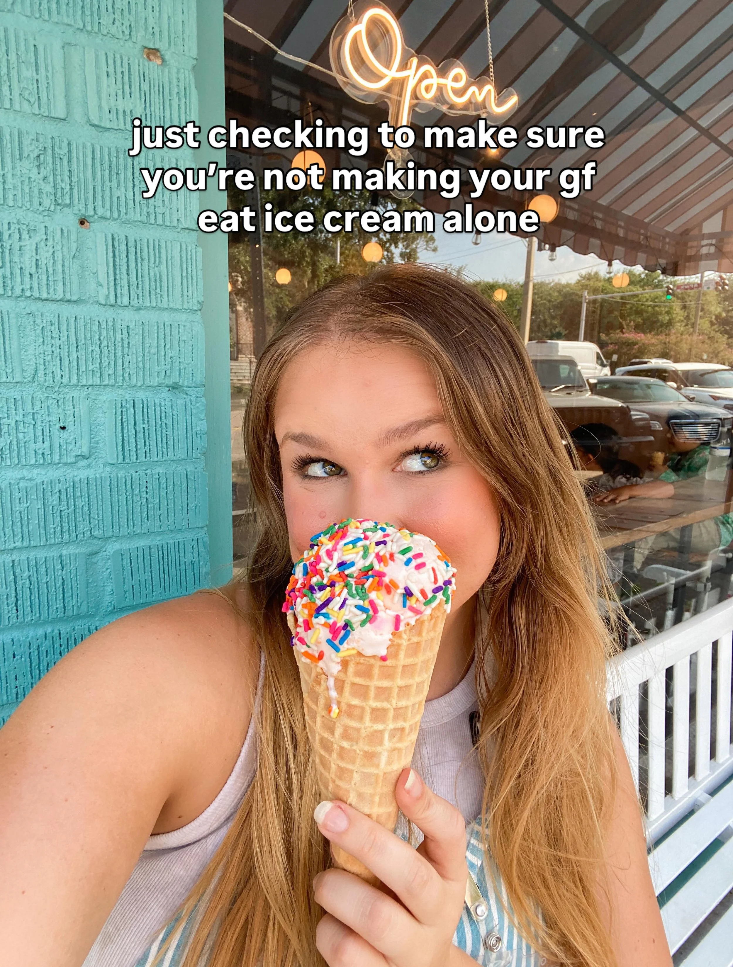 just checking in 👀❤️🍦