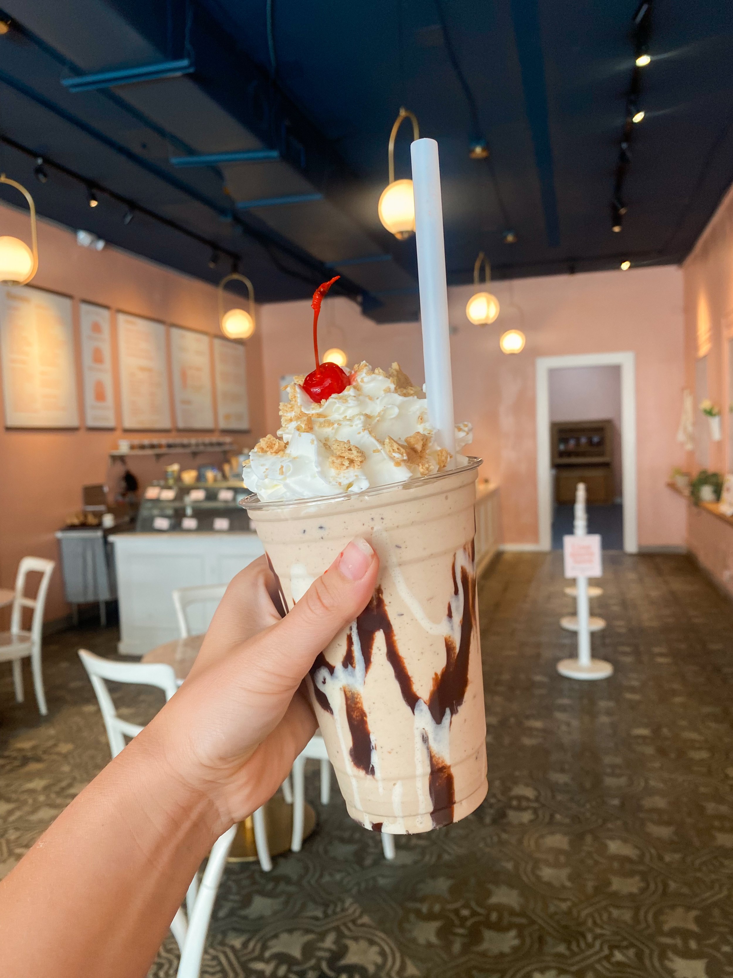 Popular ice cream s'mores milkshake at 822 post street, jacksonville f