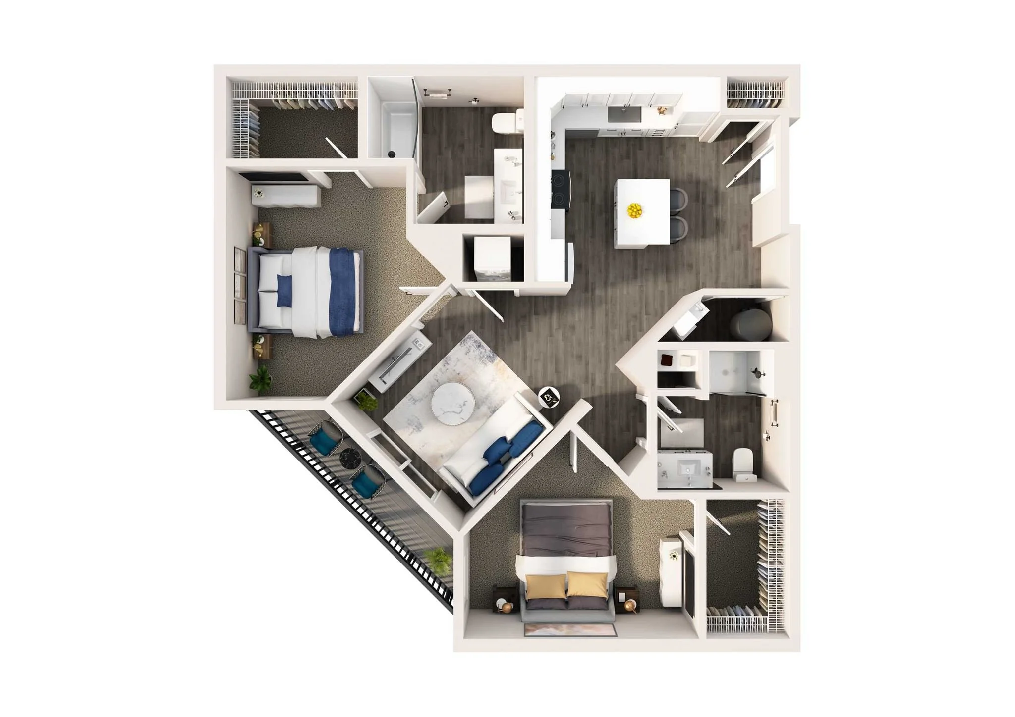 Designed for the way you live.

The Laurel Terrace offers a well-balanced layout with two bedrooms, two bathrooms, and inviting living spaces that make everyday life feel a little more comfortable.

🏡 1,025 Sq. Ft.
🛏️ 2 Bedrooms
🛁 2 Bathrooms

Fro